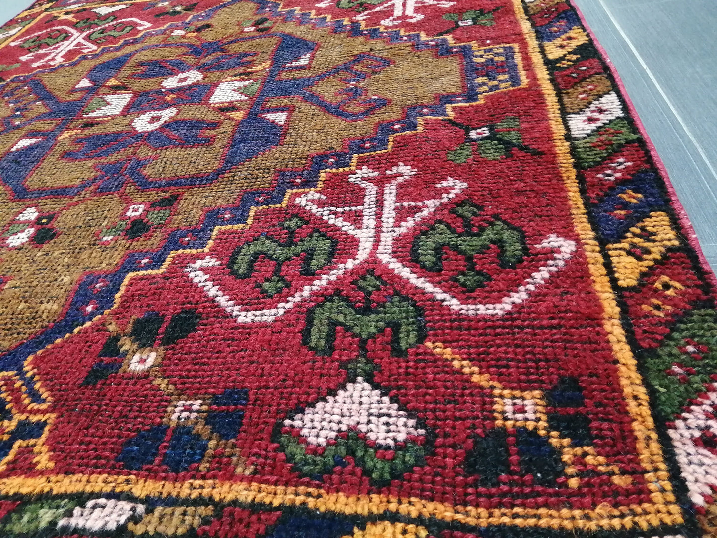 10.9 x 3.3 Oushak Runner Rug Turkish Runner Rug Vintage Runner Rug Hallway Runner Rug Kitchen Runner Rug Wool Runner Rug Wool Oushak Rug