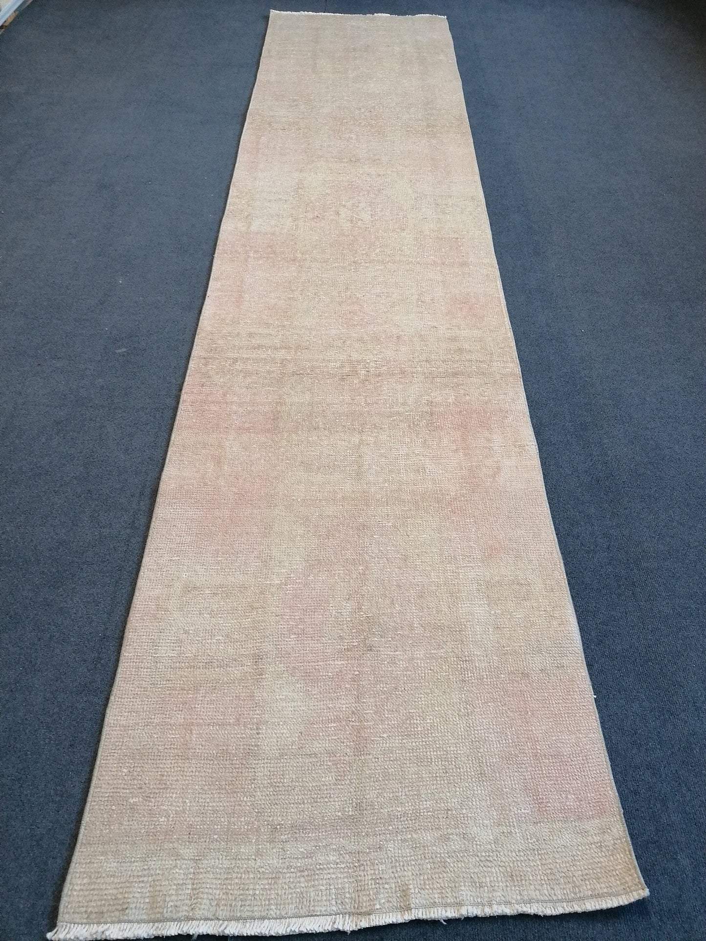 Turkish runner rug, vintage runner 11'7x2'7