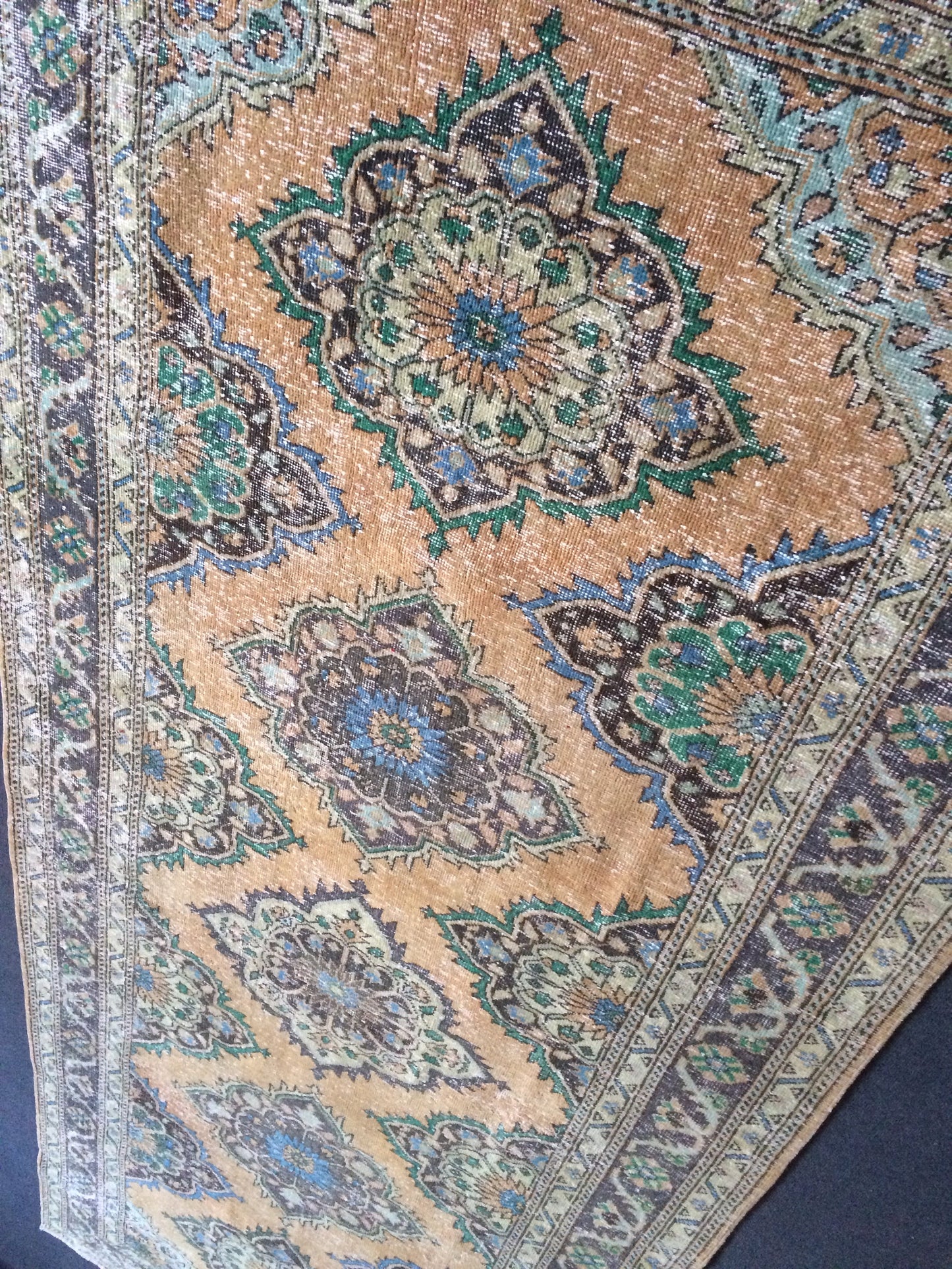 12.3 x 4.8 Large Area Rug Vintage Rug Oushak Rug Turkish Rug Oriental Runner Carpet Persian Runner Rug 4.8x12.3 Runner