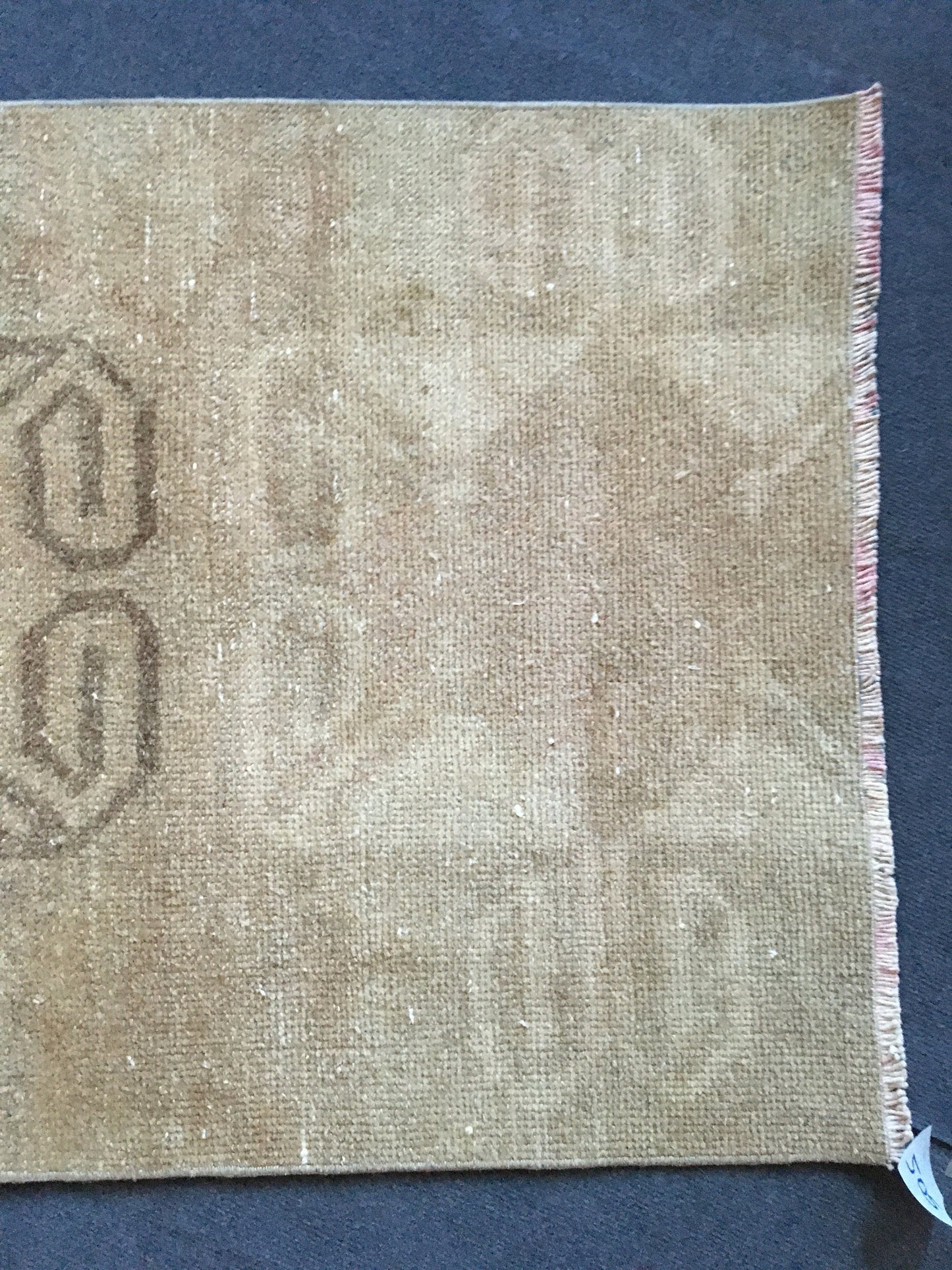 2.6x8 feet long hallway runner rug, turkish wool entrway floor long natural runner rug, oushak vintage brown living room area runner rugs