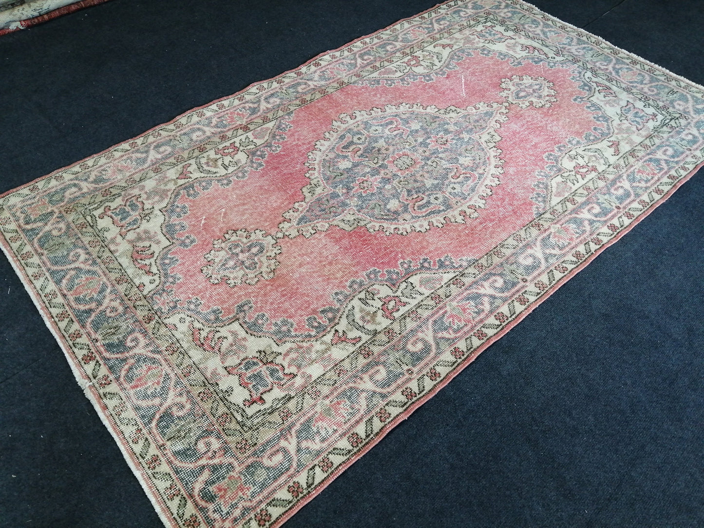 OUSHAK RUG TURKISH Oushak Rug Vintage Oushak Runner Rug Vintage Runner Rug Wool Oushak Rug Hand Made Rugs Vintage Turkish Rug