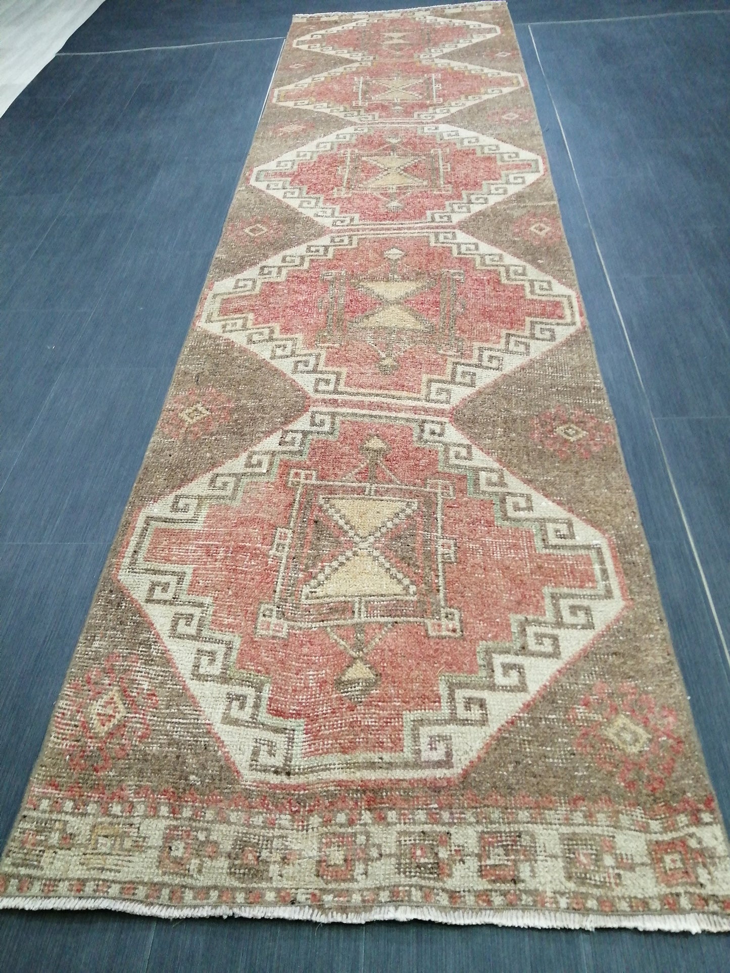 11x2.9 Oushak Runner Rug Turkish Runner Rug Vintage Runner Rug Hallway Runner Rug Kitchen Runner Rug Wool Runner Rug Wool Oushak Rug