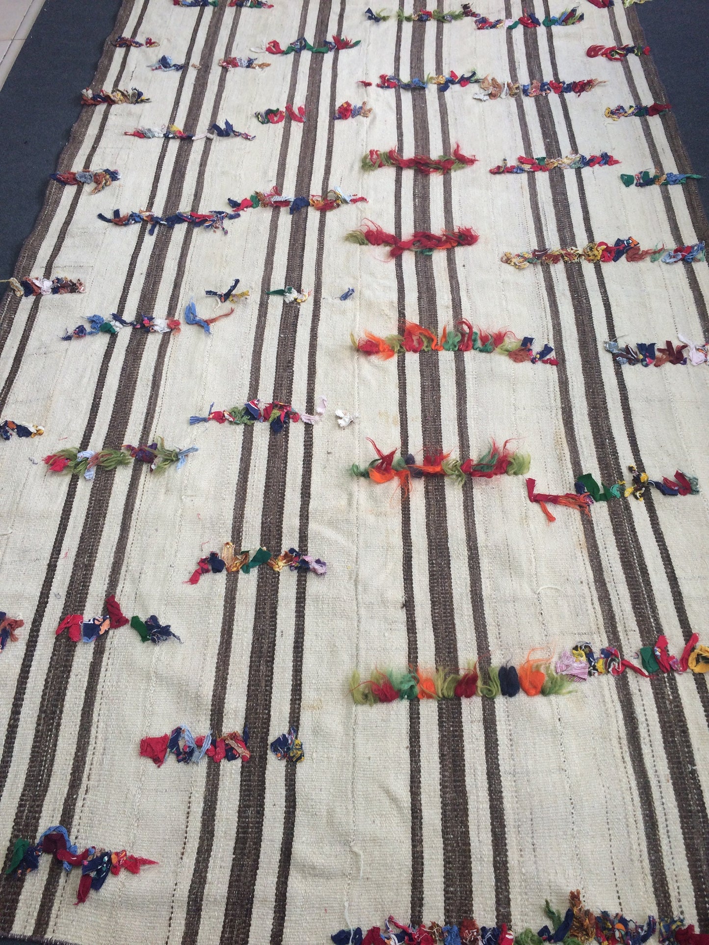 Turkish Flat Woven Runner Oushak Kilim Rugs Nomad Kilim Rug Boho Rug SHAGGY RUG Gypsy Rug Bohemian Rug Neutral Colors Flatwoven Rug Wool