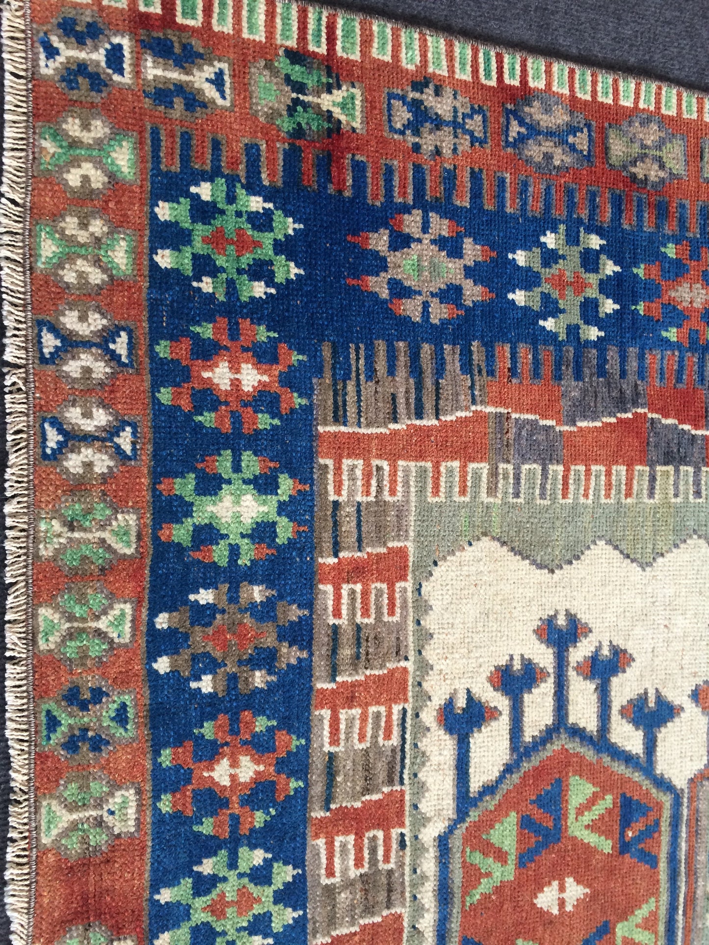 Persian Rug, Vintage Rug, Oushak Rug, Turkish Rugs, Bohemian Rug, Rug Turkish Rug, Farmhouse Rug, Vintage Rug, Wool rug 6.4 x 4.2 ft