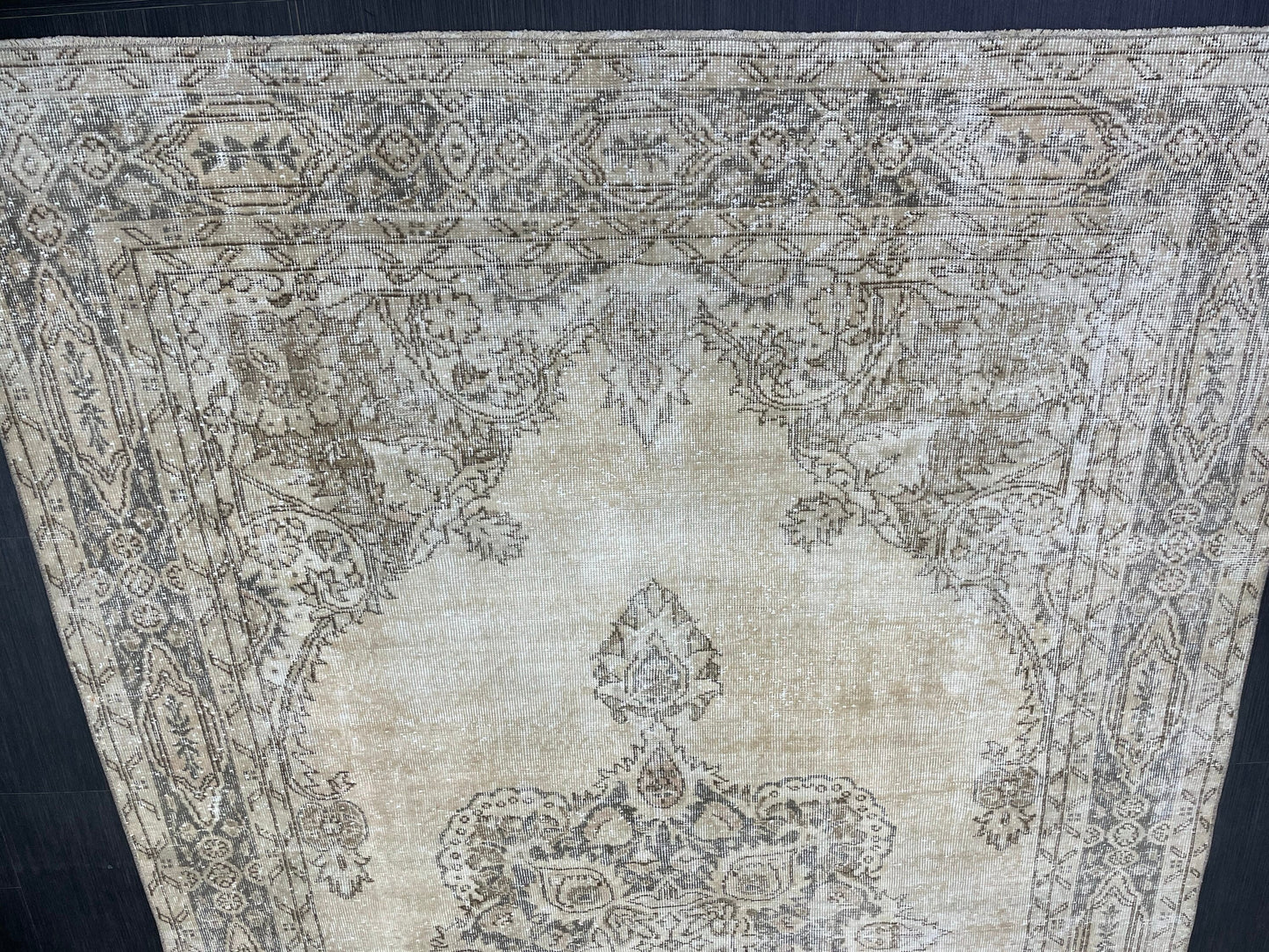 Muted Persian RUG 6.6 x 10.5 Turkish Oushak Rug Vintage Antique Rug Vintage Rug Wool Muted Oriental Rug Handmade Rug Hand Knotted Rug