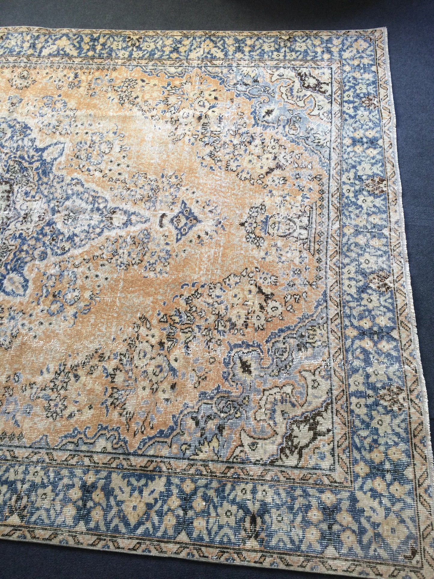 10 x 6.8 Vintage rugs Turkish rug Oushak Rug 7 by 10 Muted Rug