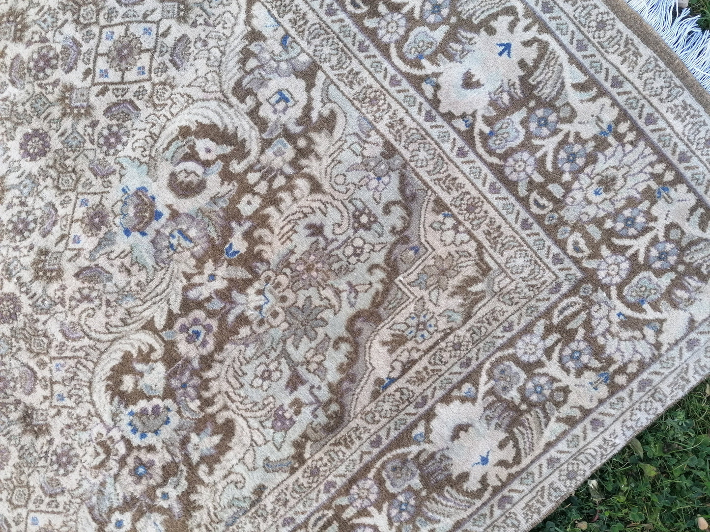 5.5 x 7.3 knotted rug - handmade living room rug, vintage wool rug, Persian rug
