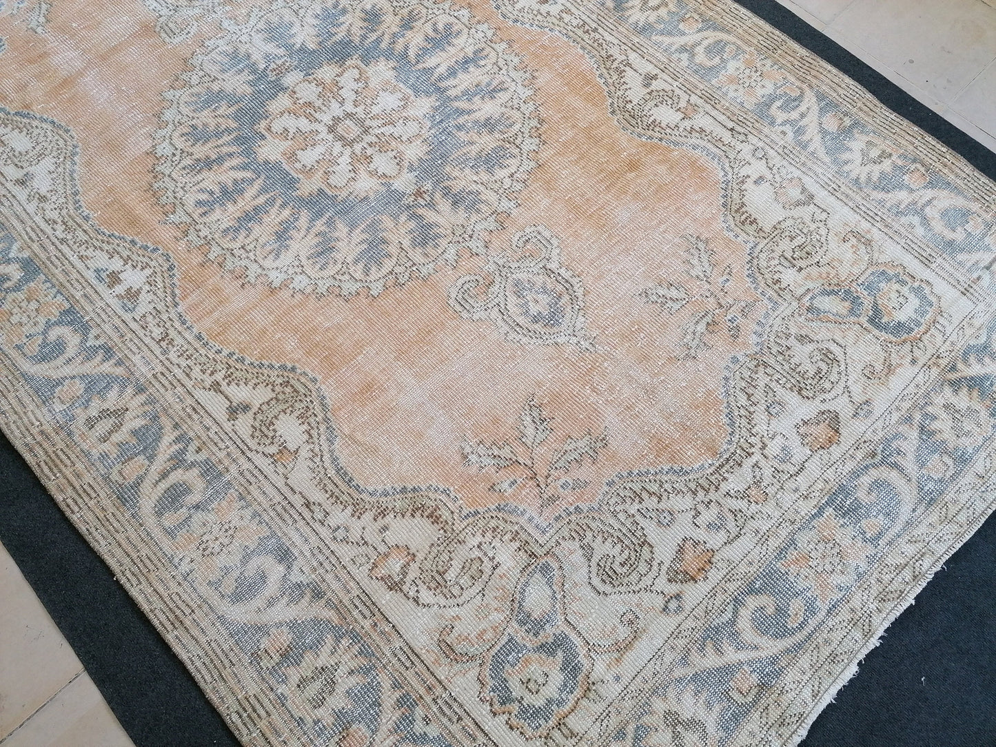 9'3x6 large area oushak rug turkish oushak rug vintage rug vintage runner rug wool 6 by 9 rug hand made rugs vintage turkish rug