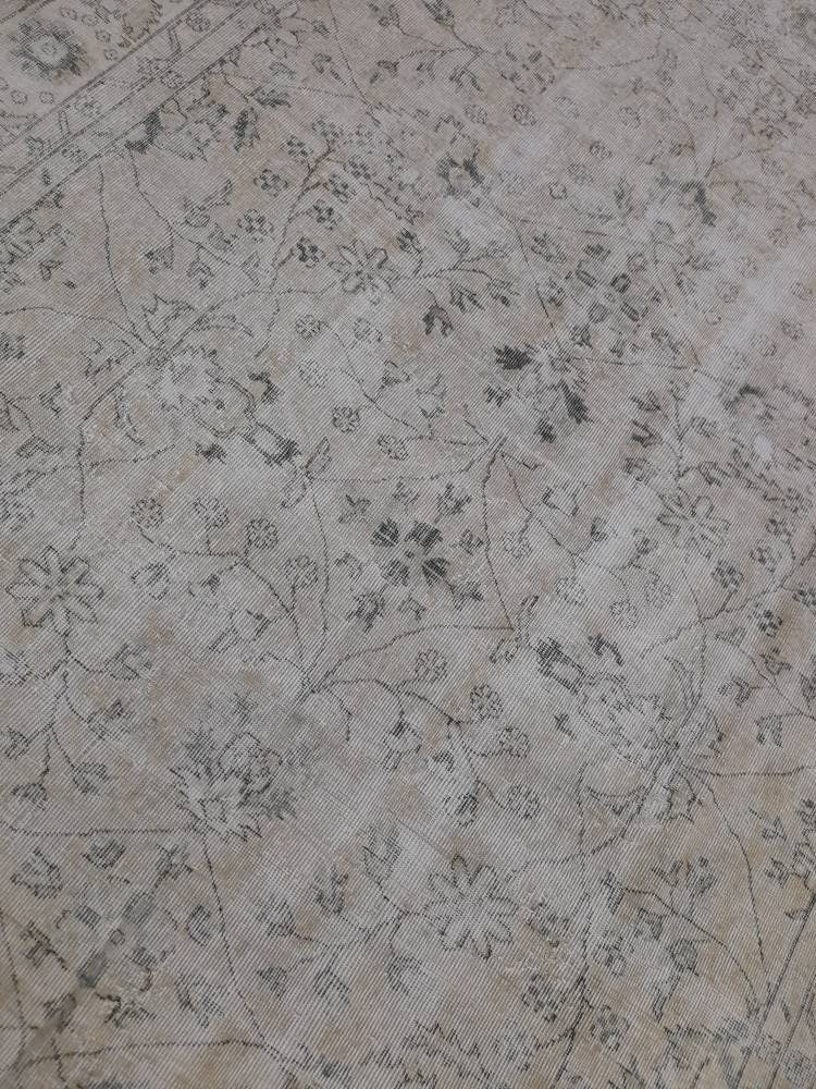 Vintage living room rug 6.5 x 9.4 Earth Tones Rug pastel rugs, Turkish Oushak Rugs, Vintage Rug Muted Distressed Rug Vintage Oushak Rug