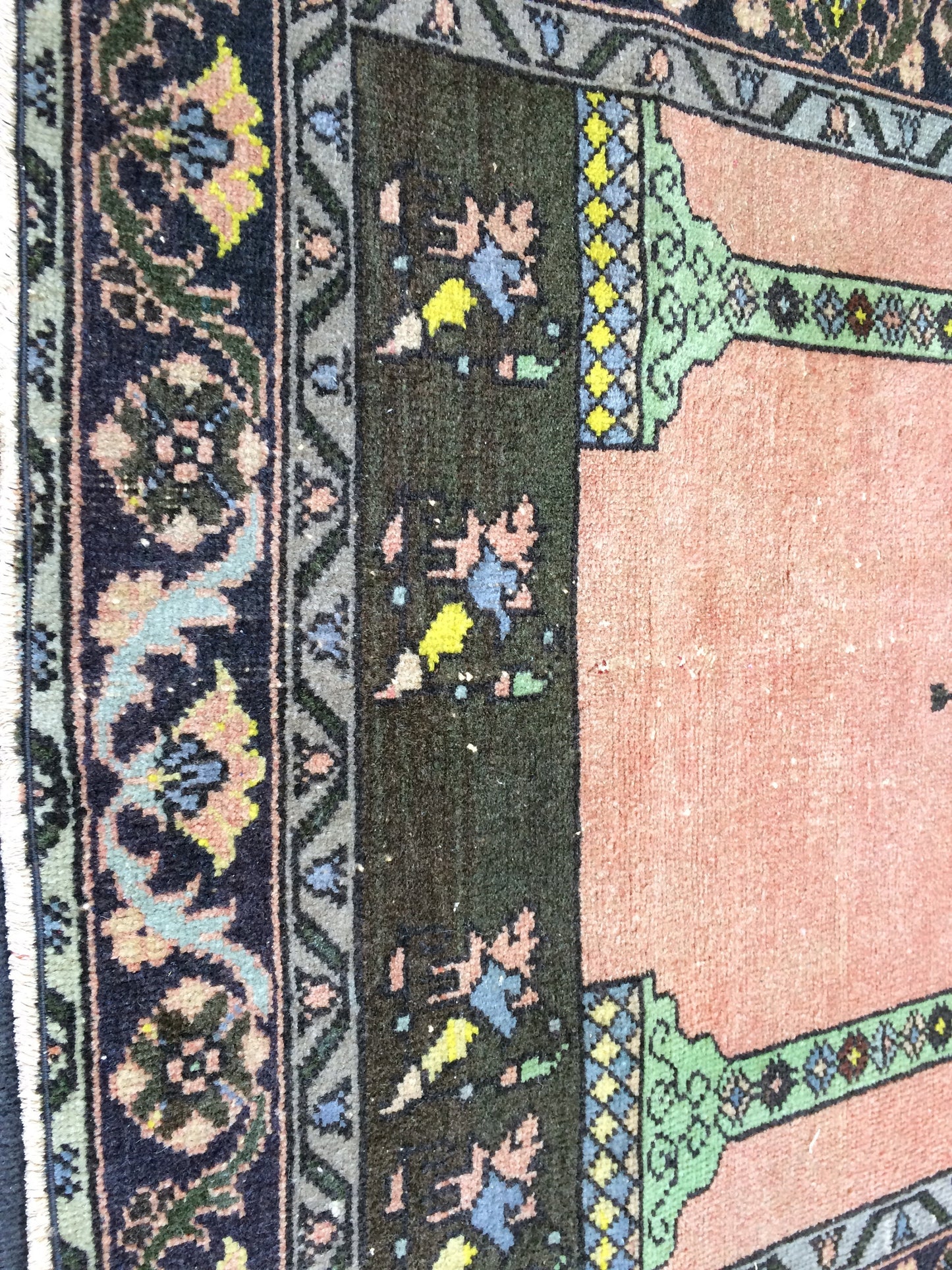 Turkish Rug, Oushak Rug, Rustic Oushak Rug, Wool Oushak Rug, Oushak Runner Rugs, Farmhouse Rug, Vintage Rug, High Pile, Hand Made Rug