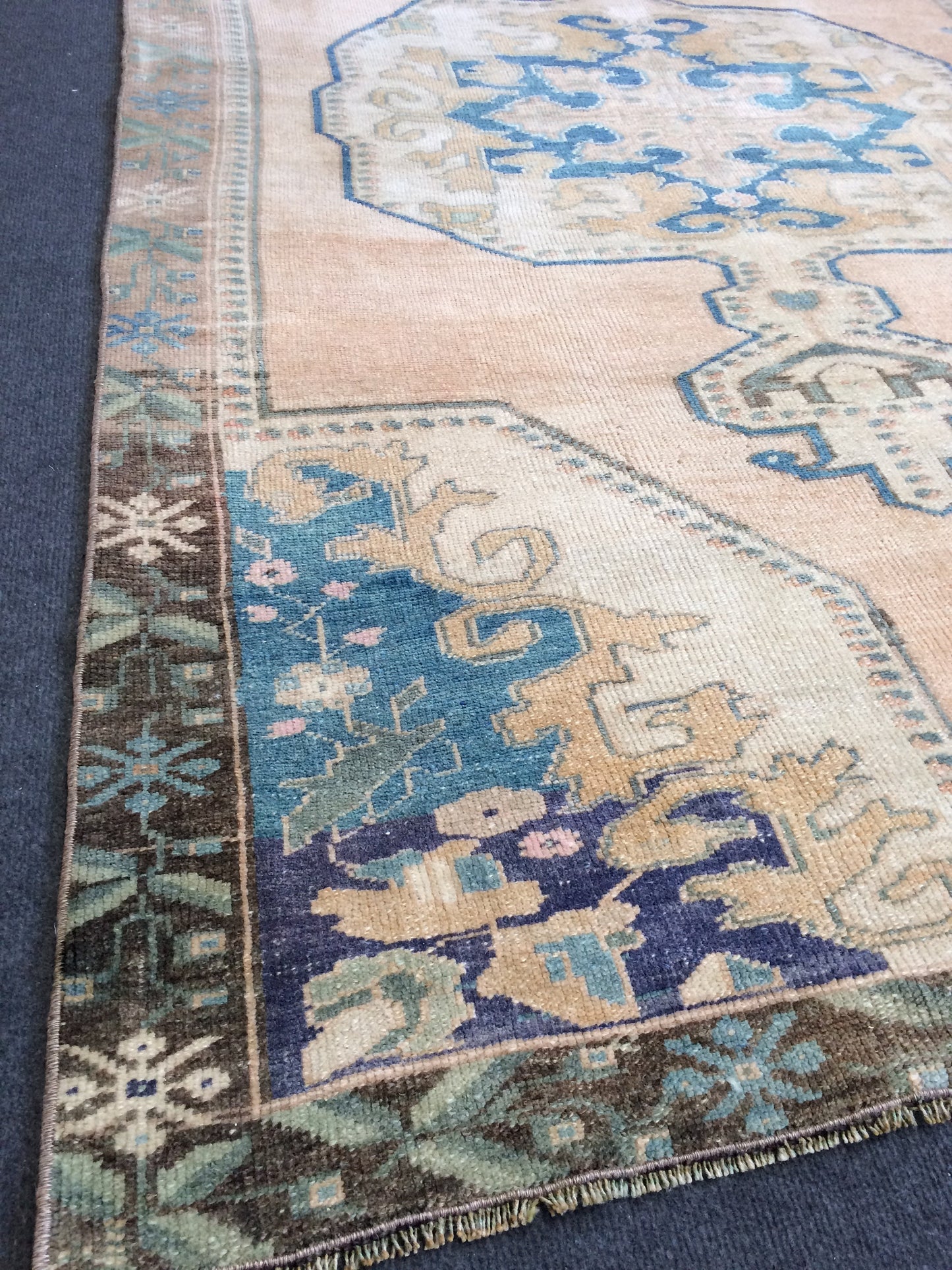 OUSHAK RUG TURKISH Oushak Rug Vintage Rug Turkish Rugs Wool Oushak Rug Hand Made Rugs Vintage Turkish Rug