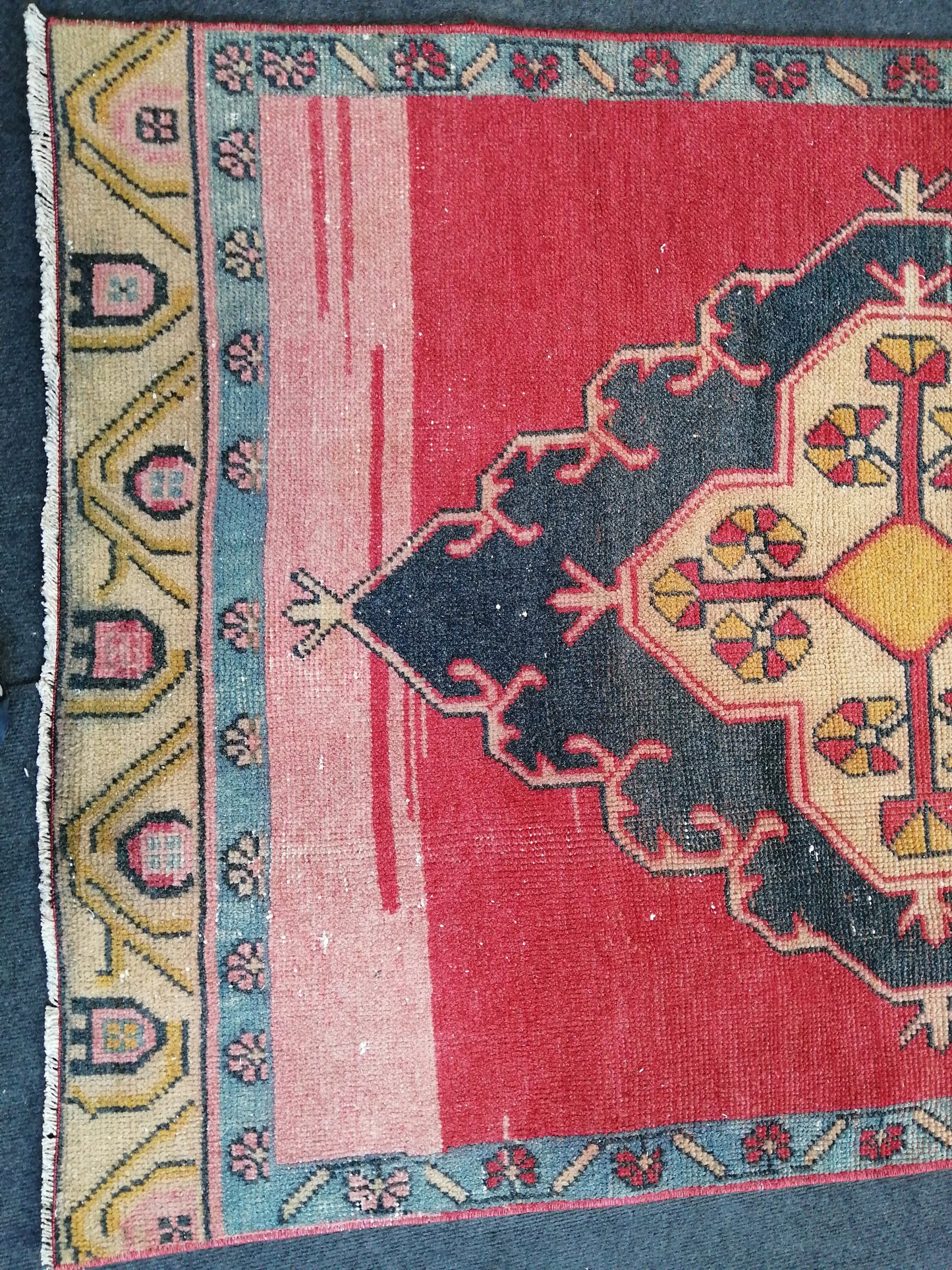 10.6 x 3.6 Oushak Runner Rug Turkish Runner Rug Vintage Runner Rug Hallway Runner Rug Kitchen Runner Rug Wool Runner Rug Wool Oushak Rug