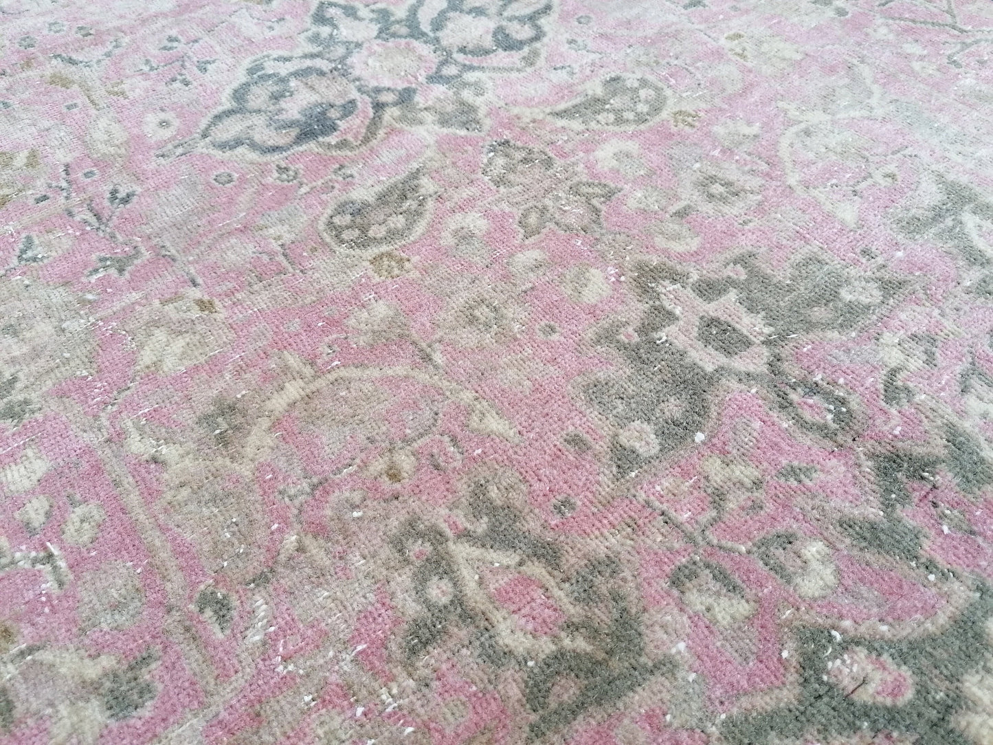 Turkish runner rug 10'7x2'7 pink runner rug, vintage oushak runner kitchen runner rug, hallway runner rug, vintage runner oushak runner rug