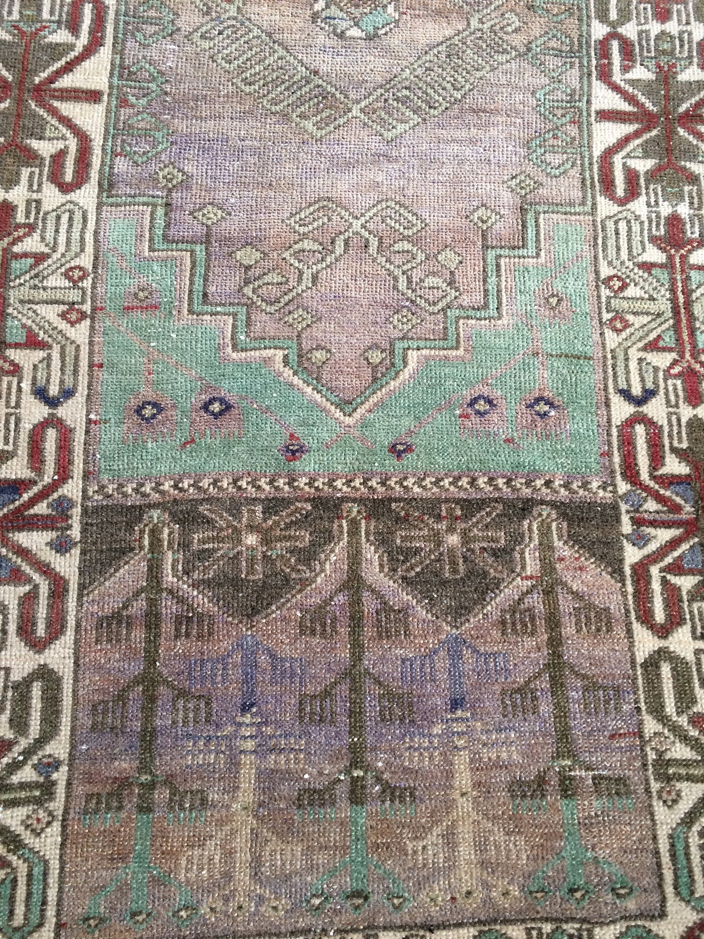 WOOL Oushak Rug Turkish Runner Rug Vintage Rug Hallway Rug Kitchen Rug Wool Nomad Rug Wool Oushak Rug Turkish Wool Oushak Rug 5.4 x 3.6