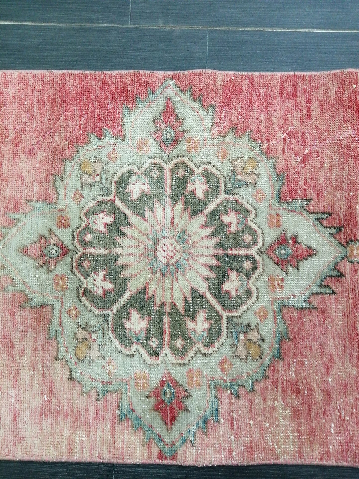 2.4 x 9.2 Oushak Runner Rug Turkish Runner Rug Vintage Runner Rug Hallway Runner Rug Kitchen Runner Rug Wool Runner Rug Wool Oushak Rug