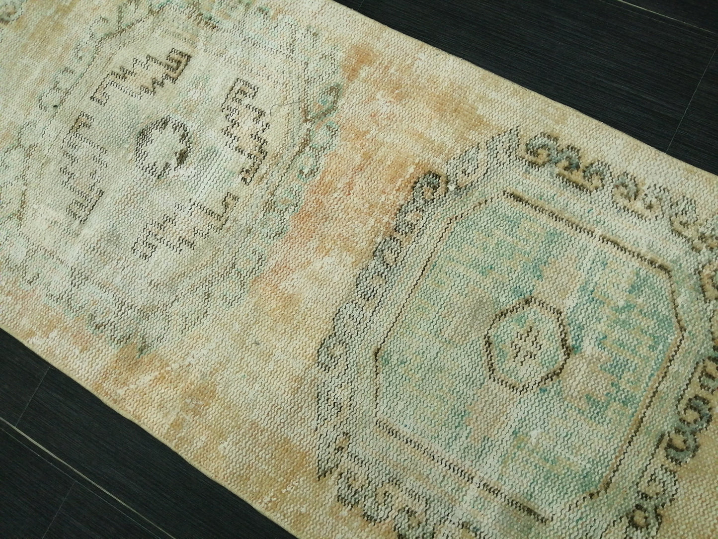 10 X 2.2 Oushak Runner Rug Turkish Runner Rug Vintage Runner Rug Hallway Runner Kitchen Runner Rug Wool Runner Rug Wool Oushak Rug 2.2x10