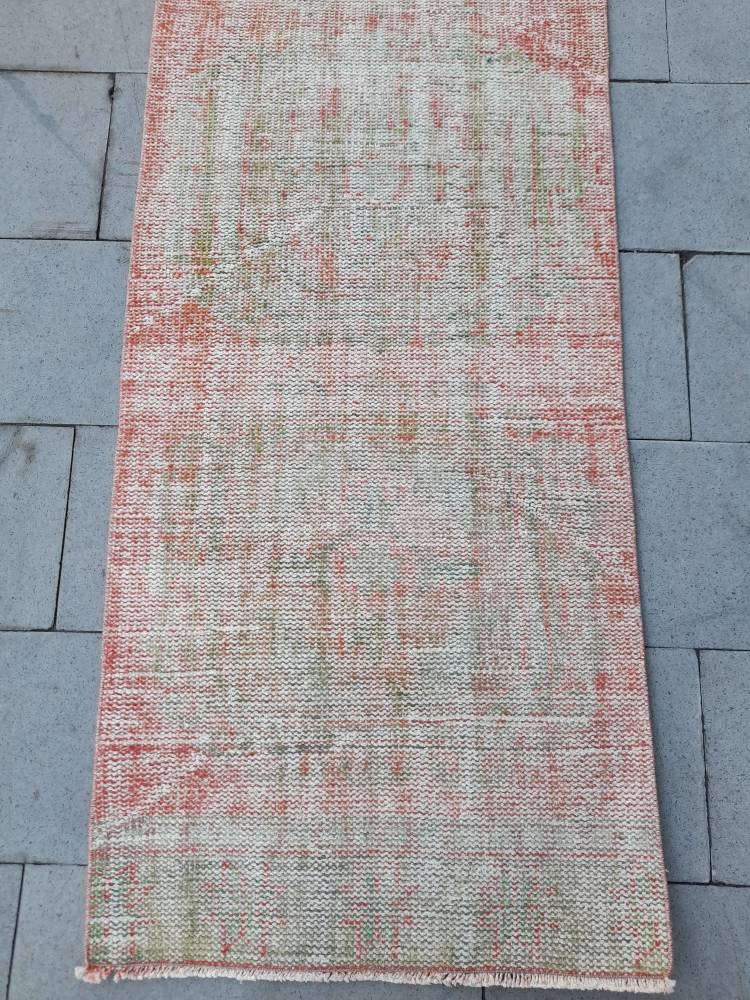 Extra Long Distressed Runner Rug 2.4 x 23 Long TURKISH Runner Rug XL Vintage Runner Rug Oriental Runner Rug Staircase Runner rug Handmade