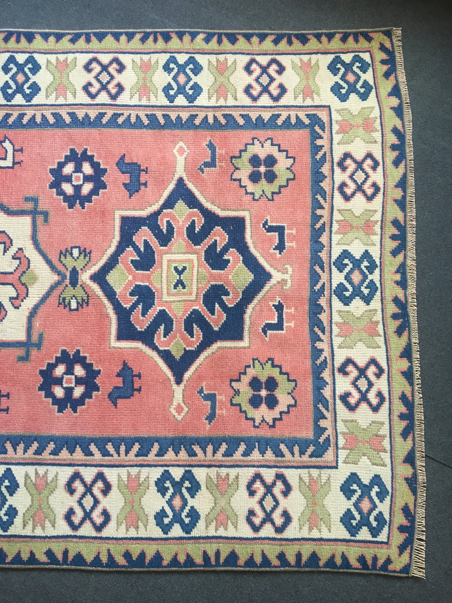 4x6 feet pink largest living room rug, handmadae blue kitchen area rug, vintage wool etnique wide bedroom rug, bathroom floor large carpet