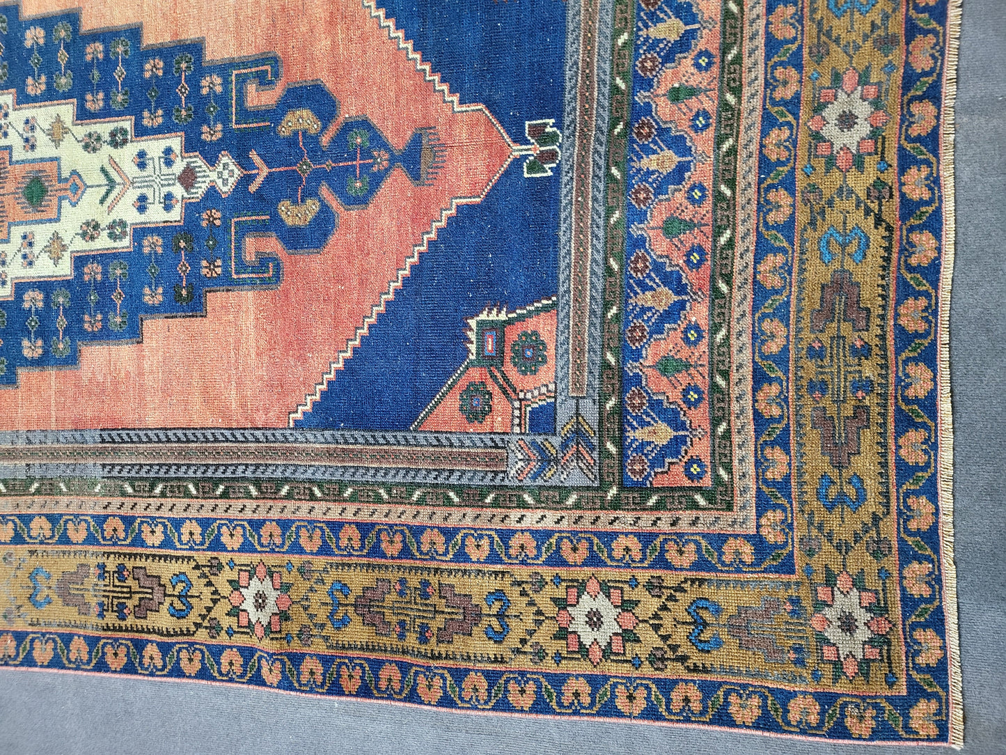 OUSHAK RUG, TURKISH 5.6 x 11 Rug, Vintage Oushak Rug, Vintage Persian Rug, Wool Hand Knotted Rug, Handmade Rug, Vintage Turkish Rug