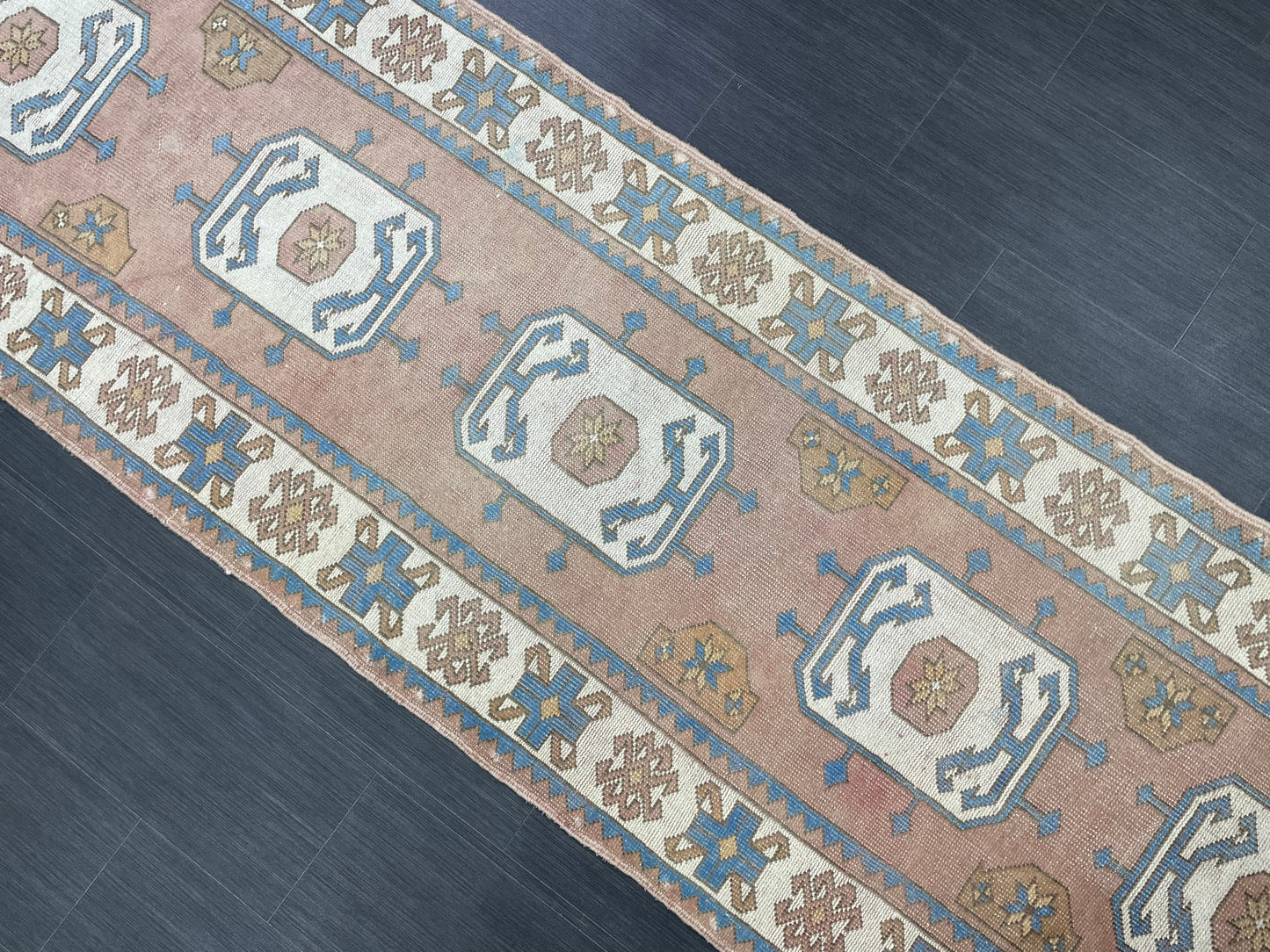 Oushak Runner Rug Turkish Runner 3 x 10.3 Rug Vintage Runner Rug Hallway Runner Rug Kitchen Runner Rug Wool Oriental Runner Rug