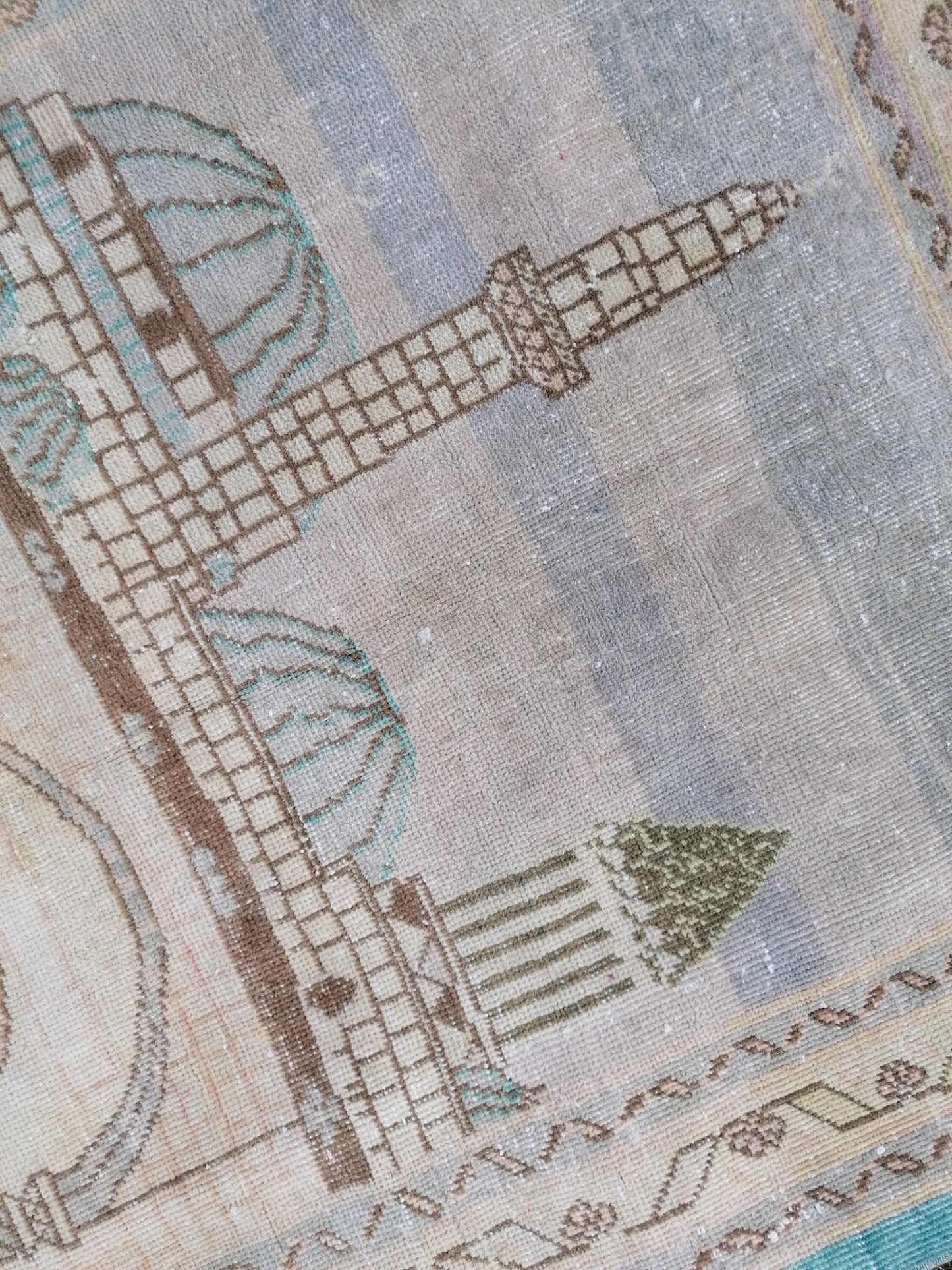 Turkısh rug 5'3x3'11 vıntage rug, vıntage turkısh rug, hand made rug,wool rug