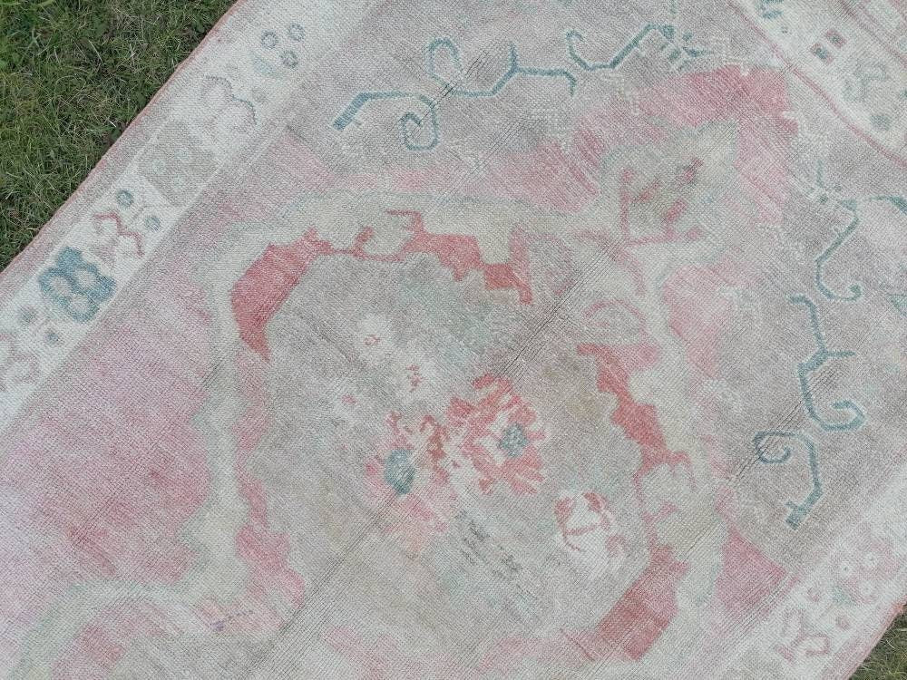 Vintage muted runner rug vintage turkish runner 4.6 x 10 muted wool runner rug vintage flooring runner rug runner stair runner rug