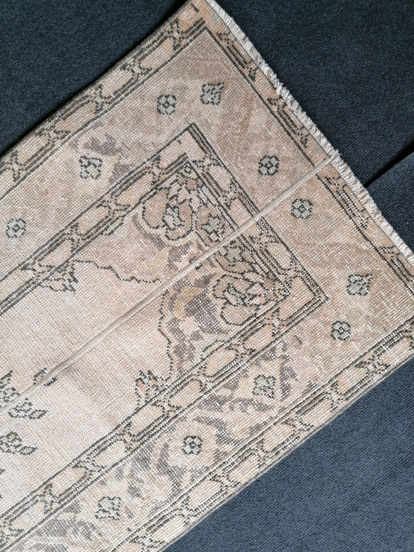 2 x 12.7 runner rug, patchwork runner rug, turkish runner rug, vintage runner rug,