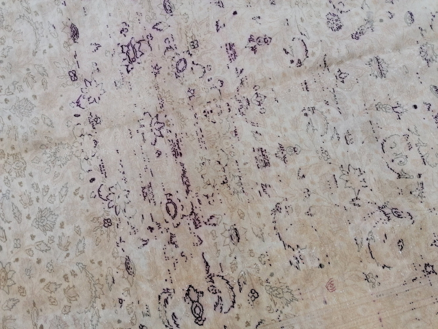 Oushak rug, vintage rug 6'3x9'4 wool oushak rug hand made rugs vintage turkish rug