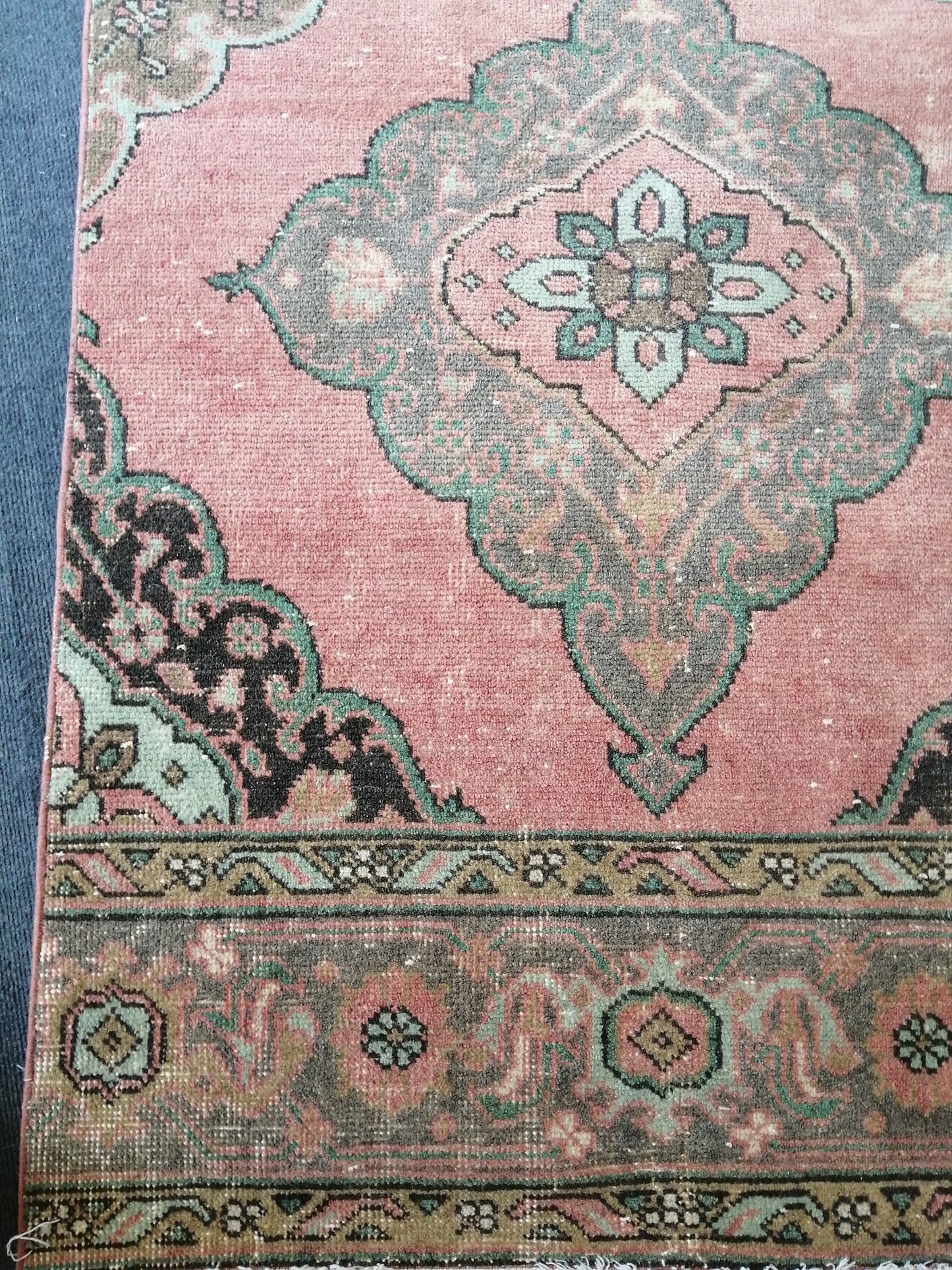 12.6 x 3 Oushak Runner Rug Turkish Runner Rug Vintage Runner Rug Hallway Runner Rug Kitchen Runner Rug Wool Runner Rug Wool Oushak Rug