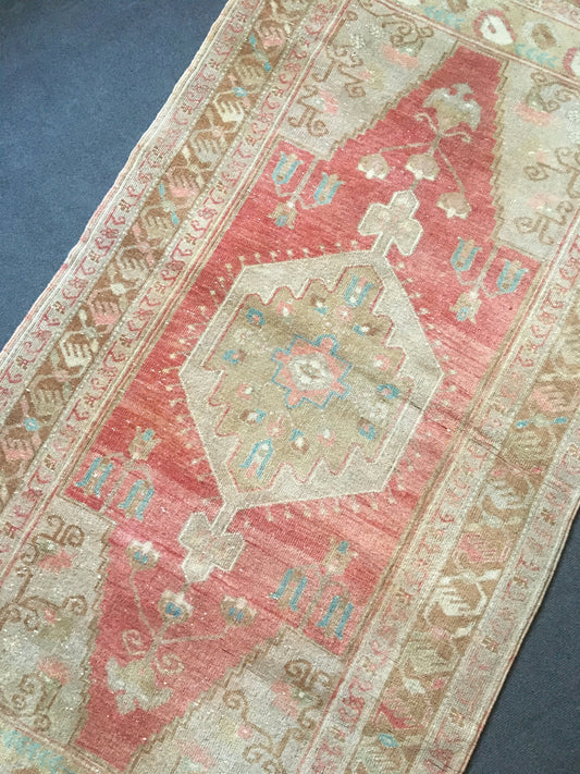 3.5 x 7 bedroom rug, kitchen area rug, turkish muted color bathroom rug, living room floor rug, entryway rug,