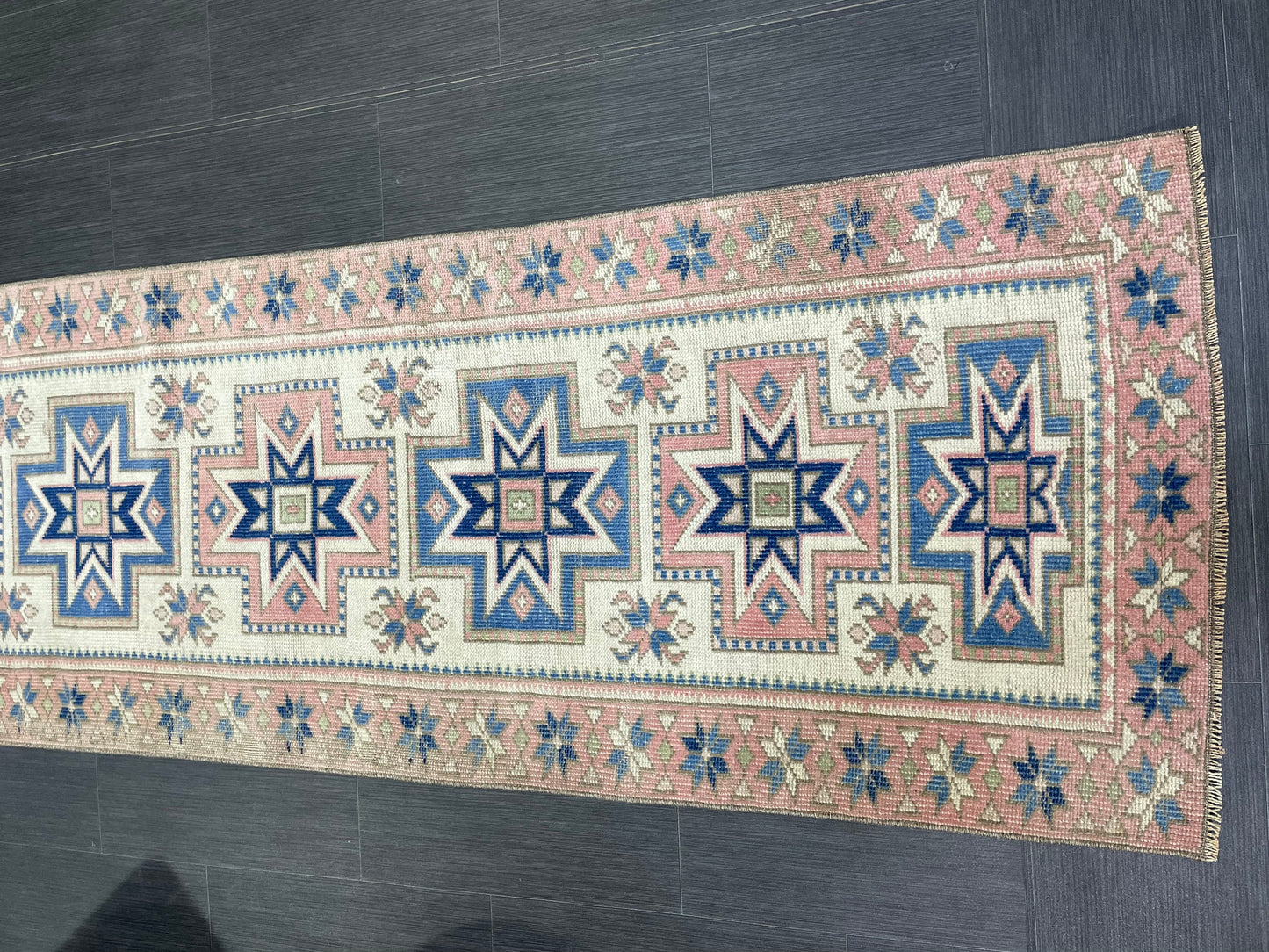 Vintage Persian Runner Rug 2.5 x 10.4 Antique Runner Rug Handmade Runner Staircase Runner Distressed Runner Wool Runner Rug Oriental Runner