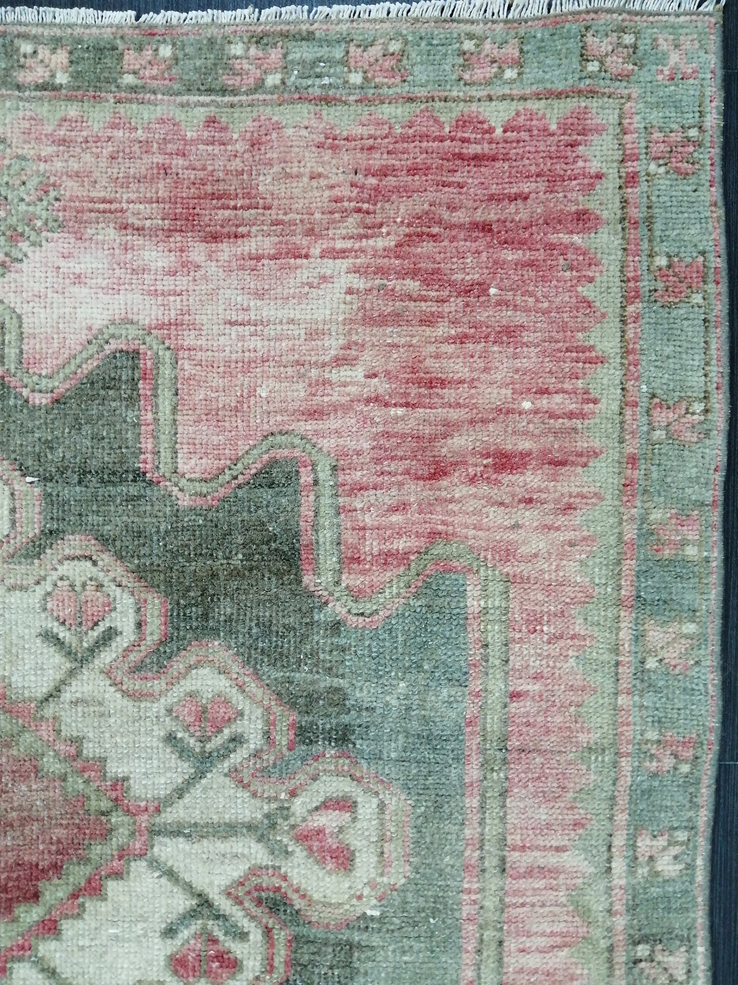 Oushak Runner Rug 3.6 x 10 Vintage Runner Rug Hallway Runner Rug Kitchen Runner Rug Wool Runner Rug Wool Oushak Rug Turkish Runner Rug