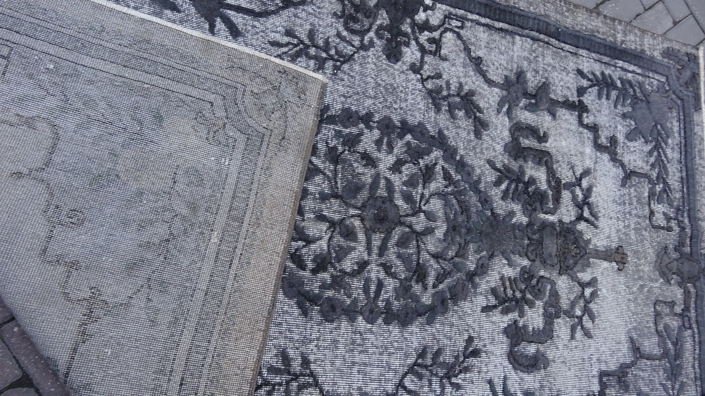 Grey Area Rug Vintage Rug Vintage living room rug Dark wool Oriental RUG, Turkey Rugs Modern Oushak Rug Modern rug, Vintage Rug Persian