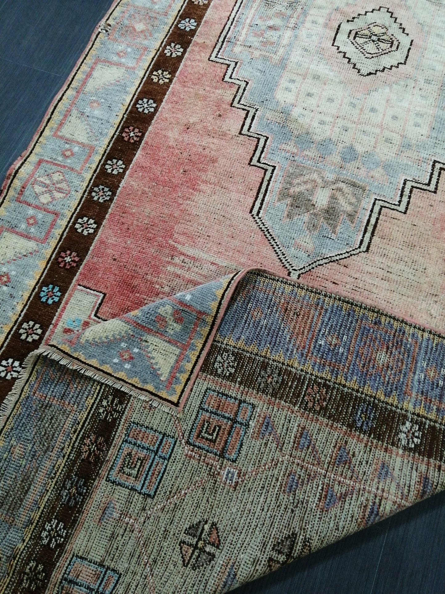 4 x 10.9 Oushak Runner Rug Turkish Runner Rug Vintage Runner Hallway Runner Rug Kitchen Runner Rug Wool Runner Rug Oriental Runner Carpet