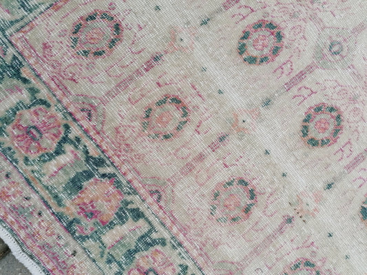 4.7 x 7 vintage rustic rug, large oushak rug, area rug,