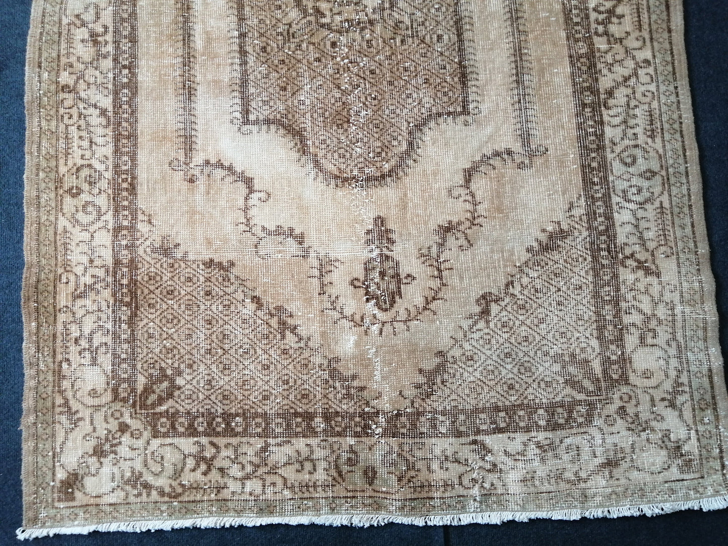 OUSHAK RUG Neutral Rugs TURKISH Oushak Rug Vintage Neutral Persian Rug Vintage Neutral Rug Wool Oushak Rug Hand Made Rug Vintage Turkish Rug