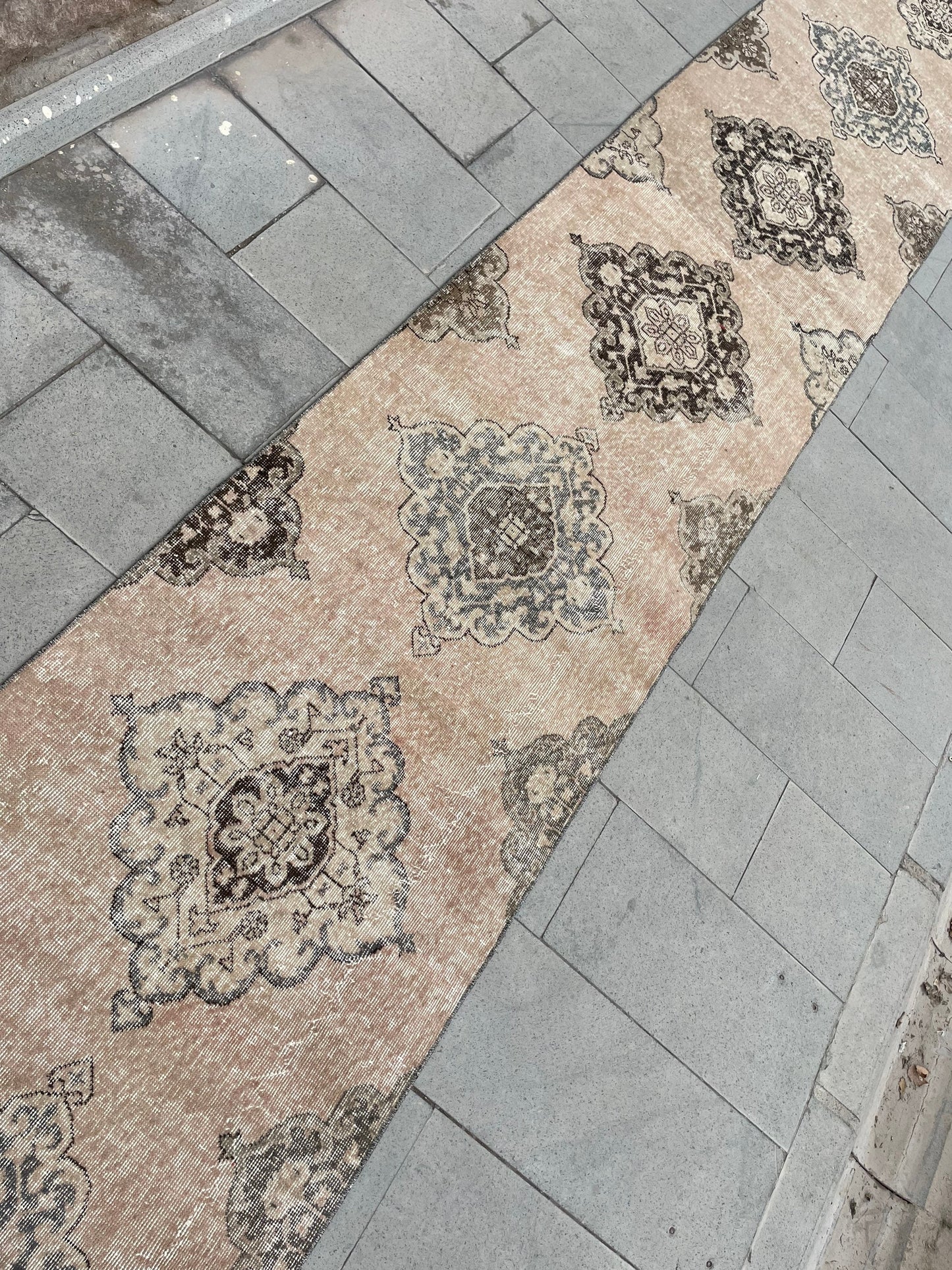 XL Turkish Runner Rug 2.7 x 23.8 ft Vintage Runner Rug Hallway Runner Rug Kitchen Runner Rug Staircase l Runner Rug Extra Long Oushak Runner