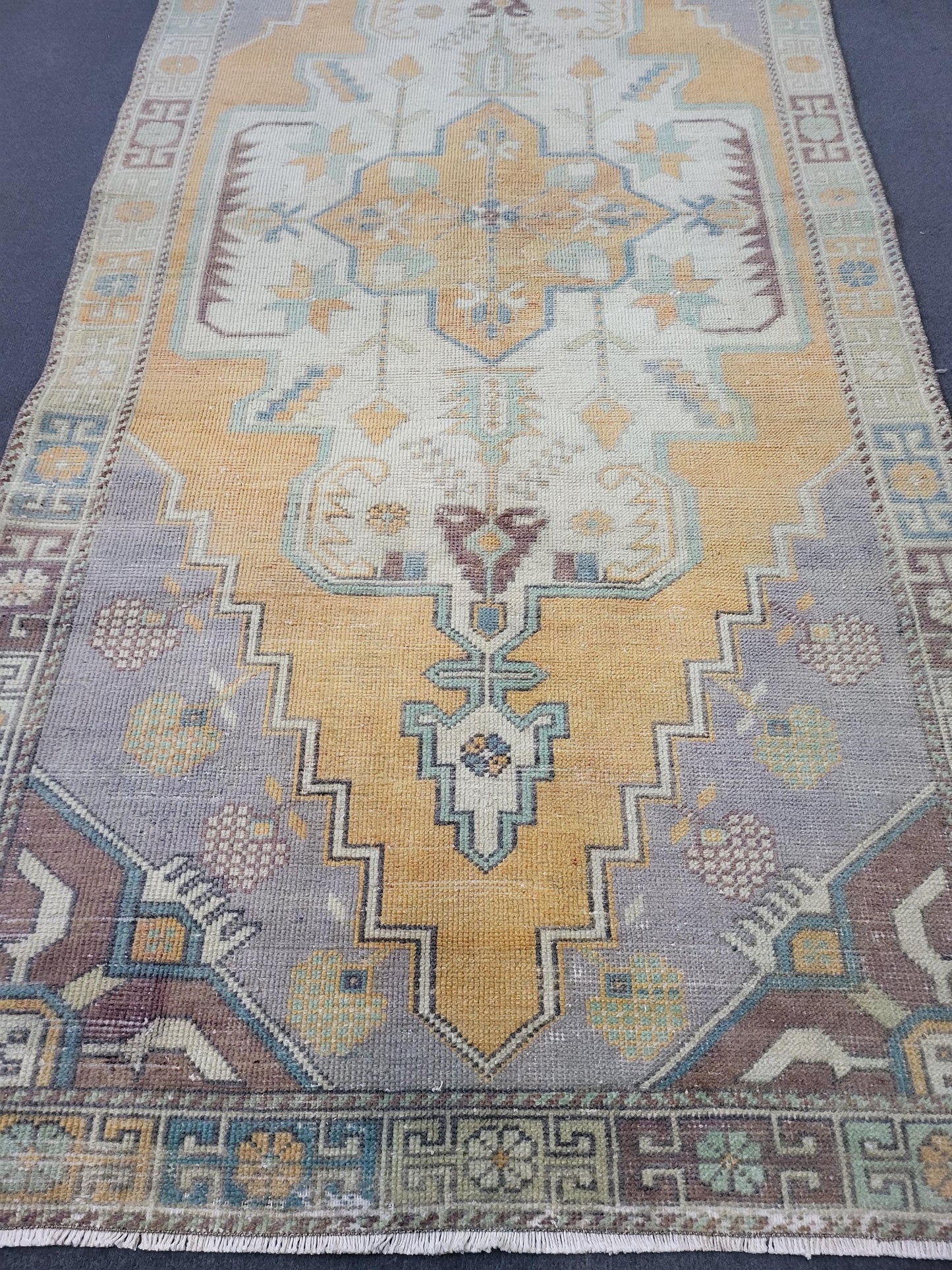 Vintage Rug, Handmade 4 x 8.4 Rug, Oushak Rug, Turkish Rug, Persian Rug, Vintage Rug, Wool rug, Oriental Rug