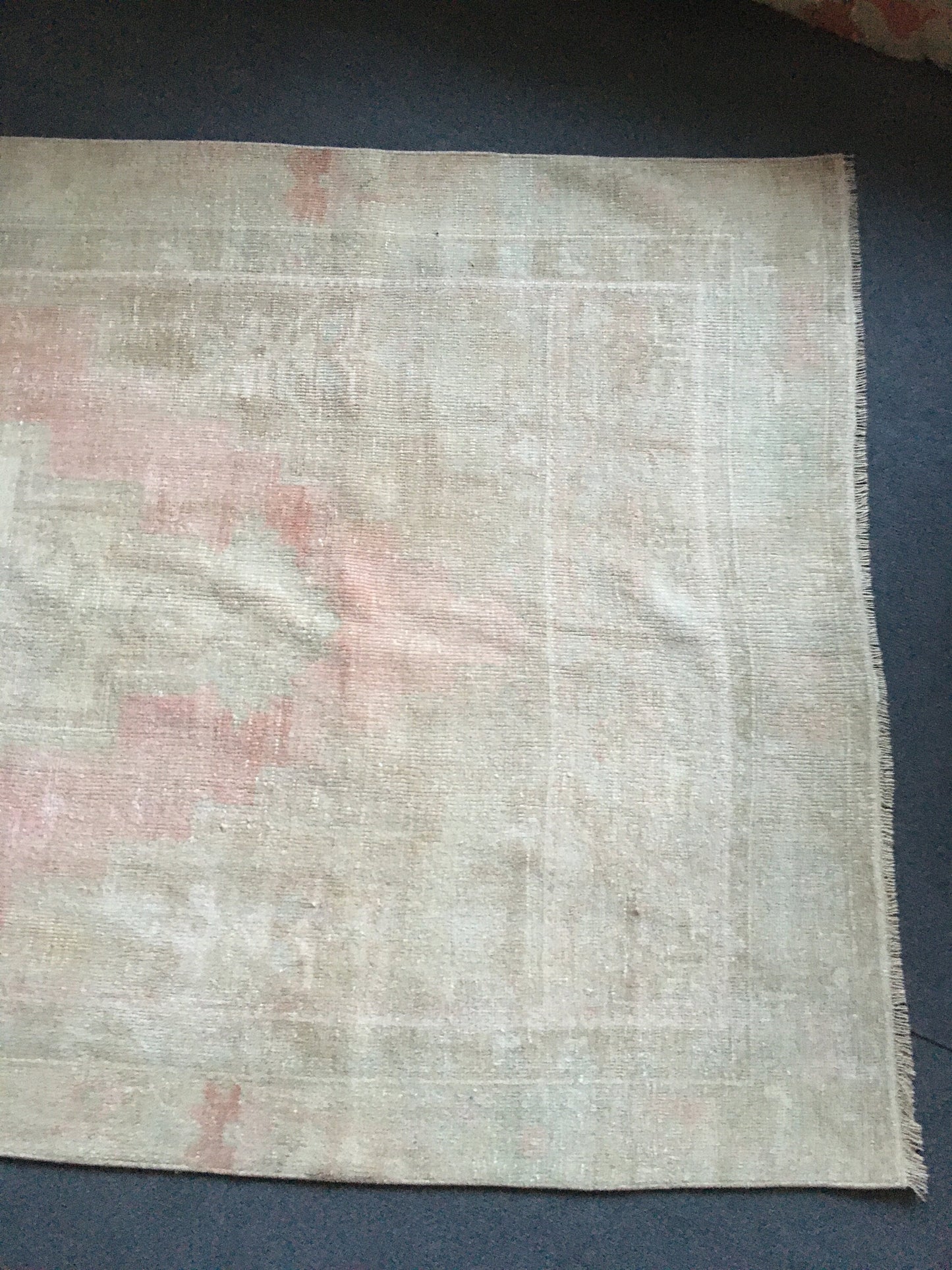 4x8 feet turkish anatolian kitchen rug, handmade vintage beige bedroom rug, living room rug ,bathroom rug