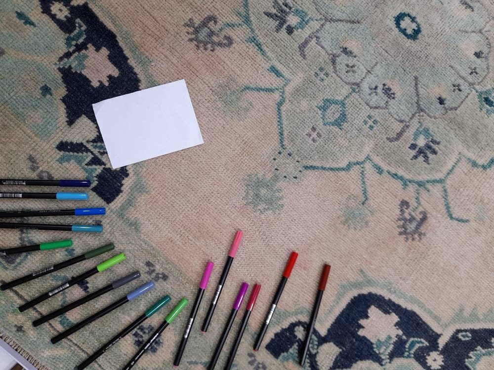 Muted Persian RUG Vintage Oushak Rug Large 5 x 10.5 Vintage Rug Wool Oriental Rug Hand Knotted Rugs Vintage Turkish Rug Muted Rug 5x10 rug