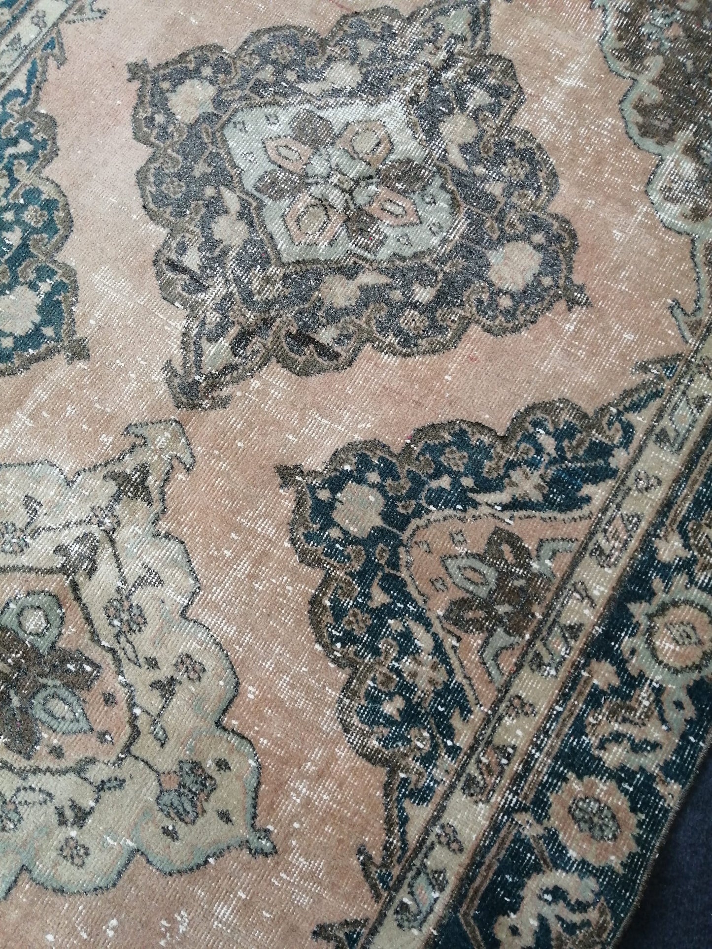 Hand Knotted Runner Rug Turkish Runner 4.2 x 13 Rug Vintage Runner Rug Hallway Runner Rug Kitchen Runner Rug Wool Runner Rug Wool Oushak Rug