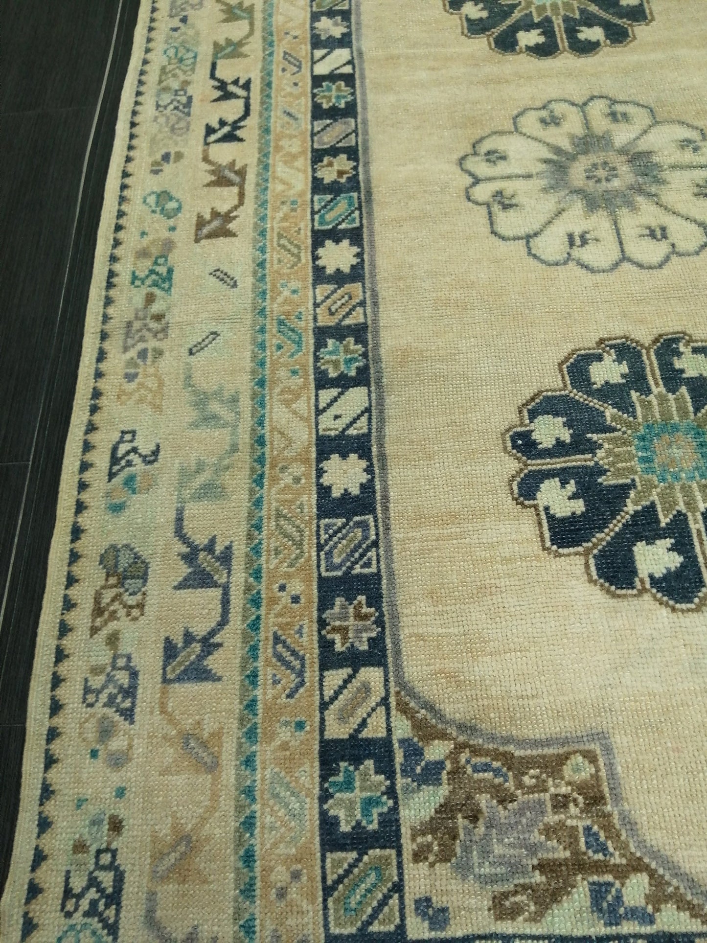 OUSHAK RUG 6.4 x 3.5 TURKISH Oushak Rug Vintage Oushak Runner Rug Vintage Rugs Wool Oushak Rug Hand Made Rugs Vintage Turkish Rug