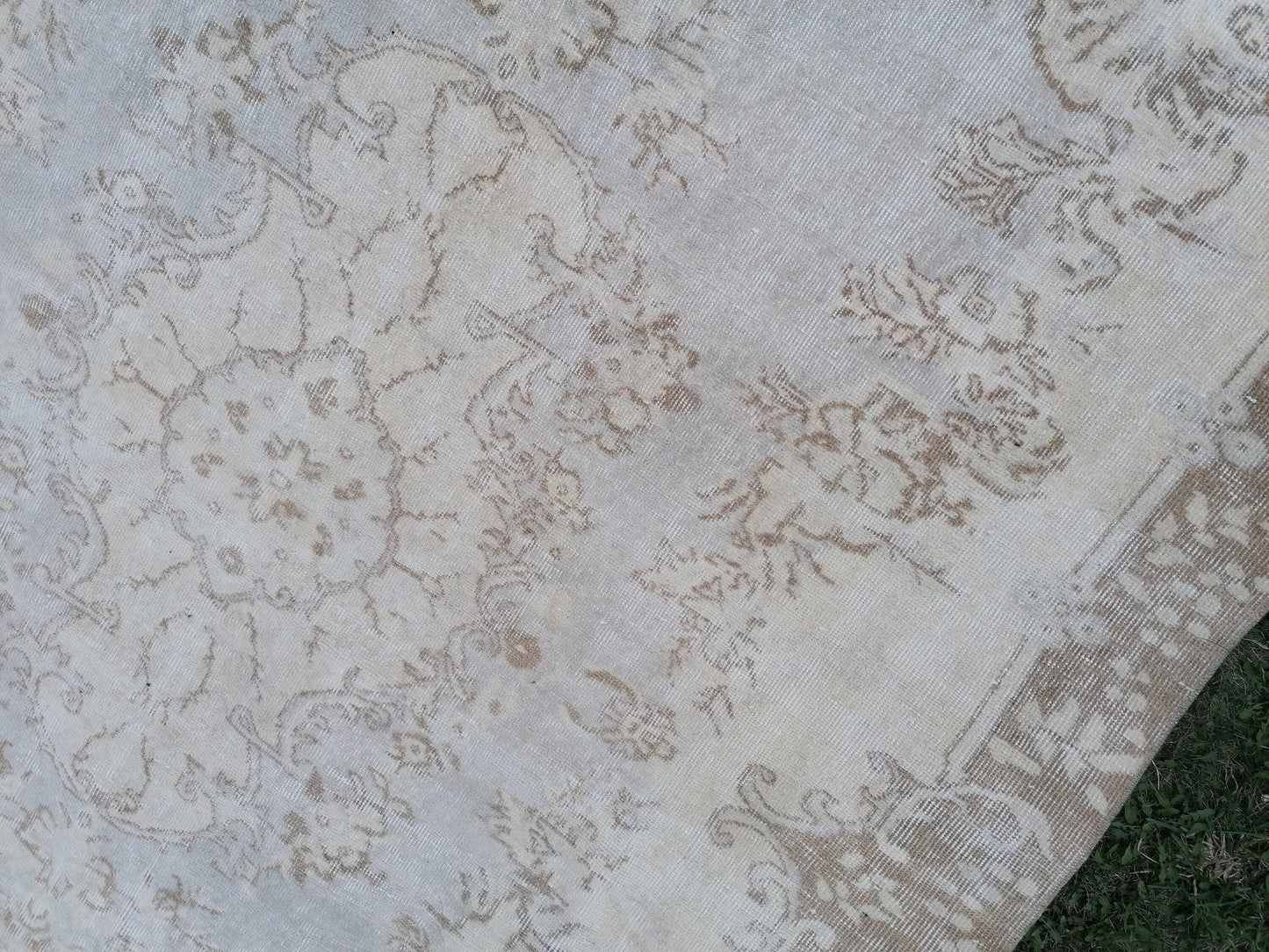 Large turkısh rug ,vıntage rug, pastel vıntage turkısh rug, hand made rug,wool rug 9'8x6'4 feet