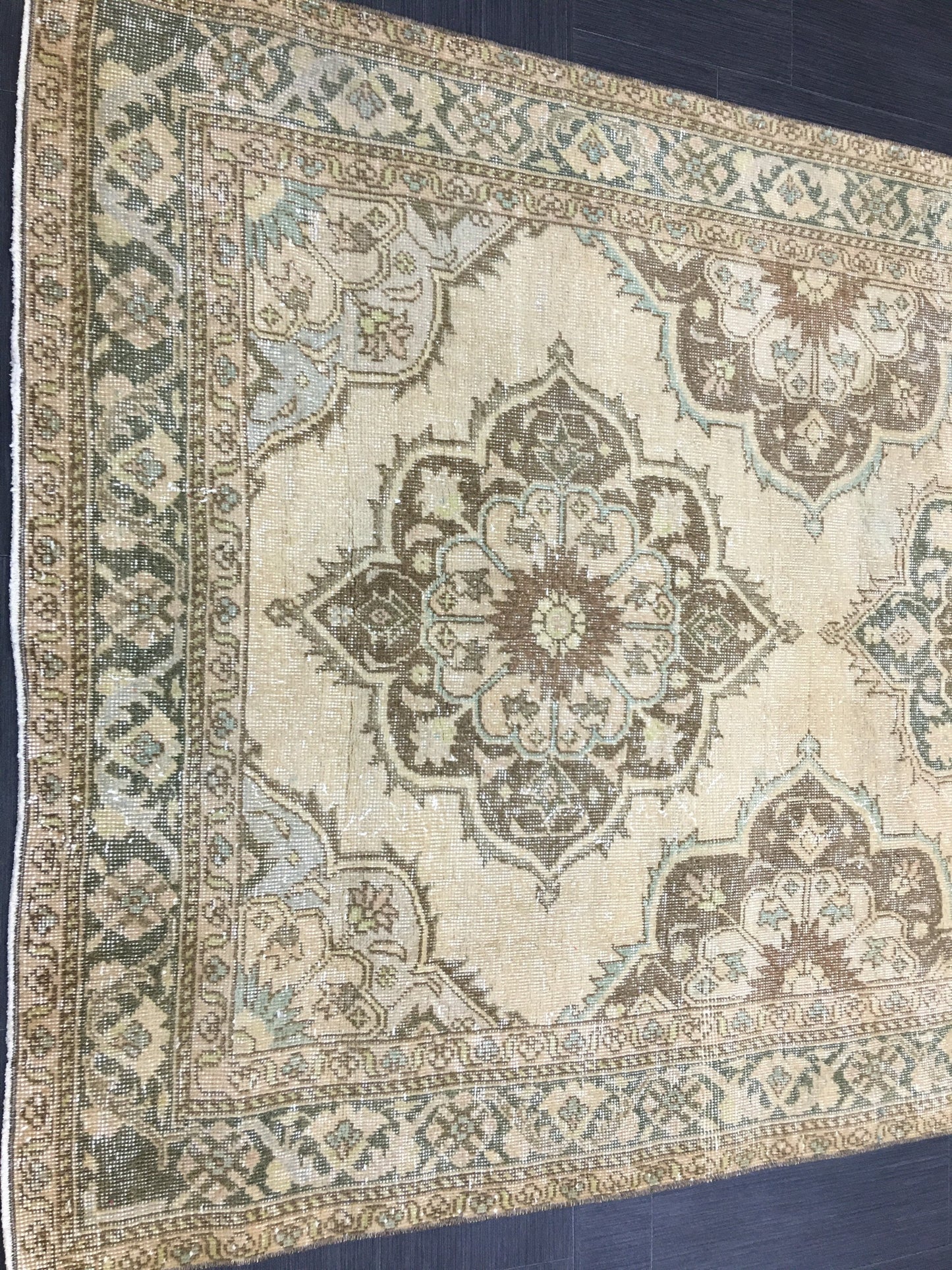 Vintage Runner Rug 4.8 x 14 Vintage Runner Hand Knotted TURKISH Runner Vintage Runner Distressed Vintage Persian Muted Runner Rug