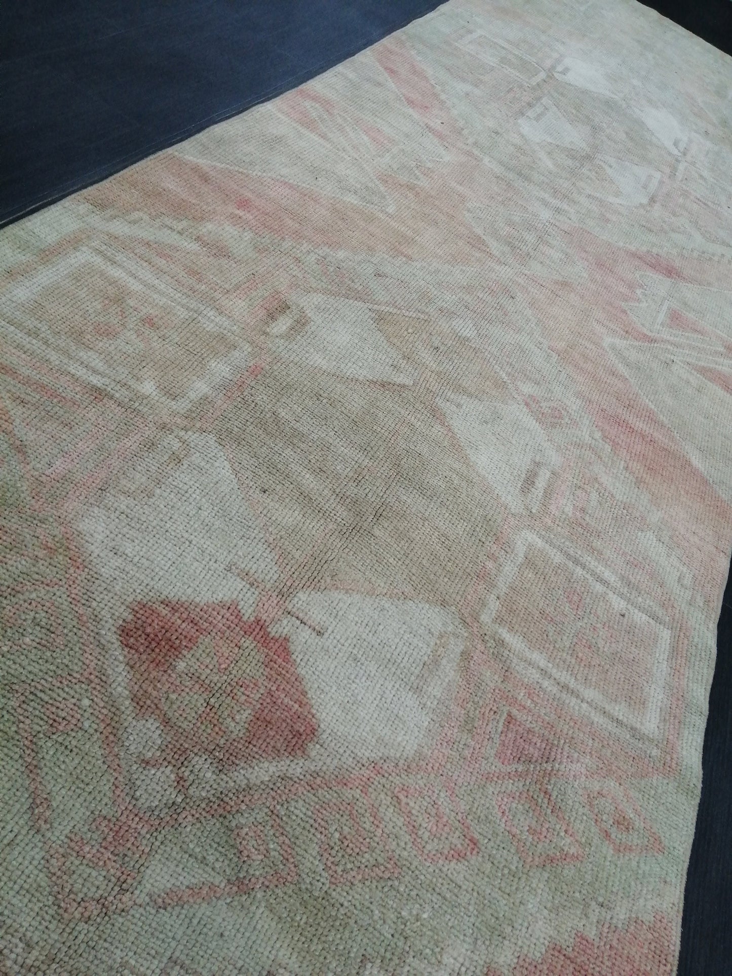 11.5 x 3.3 Muted Oushak Runner Rug Turkish Runner Rug Vintage Runner Rug Muted Hallway Runner Rug Kitchen Runner Rug Wool Runner