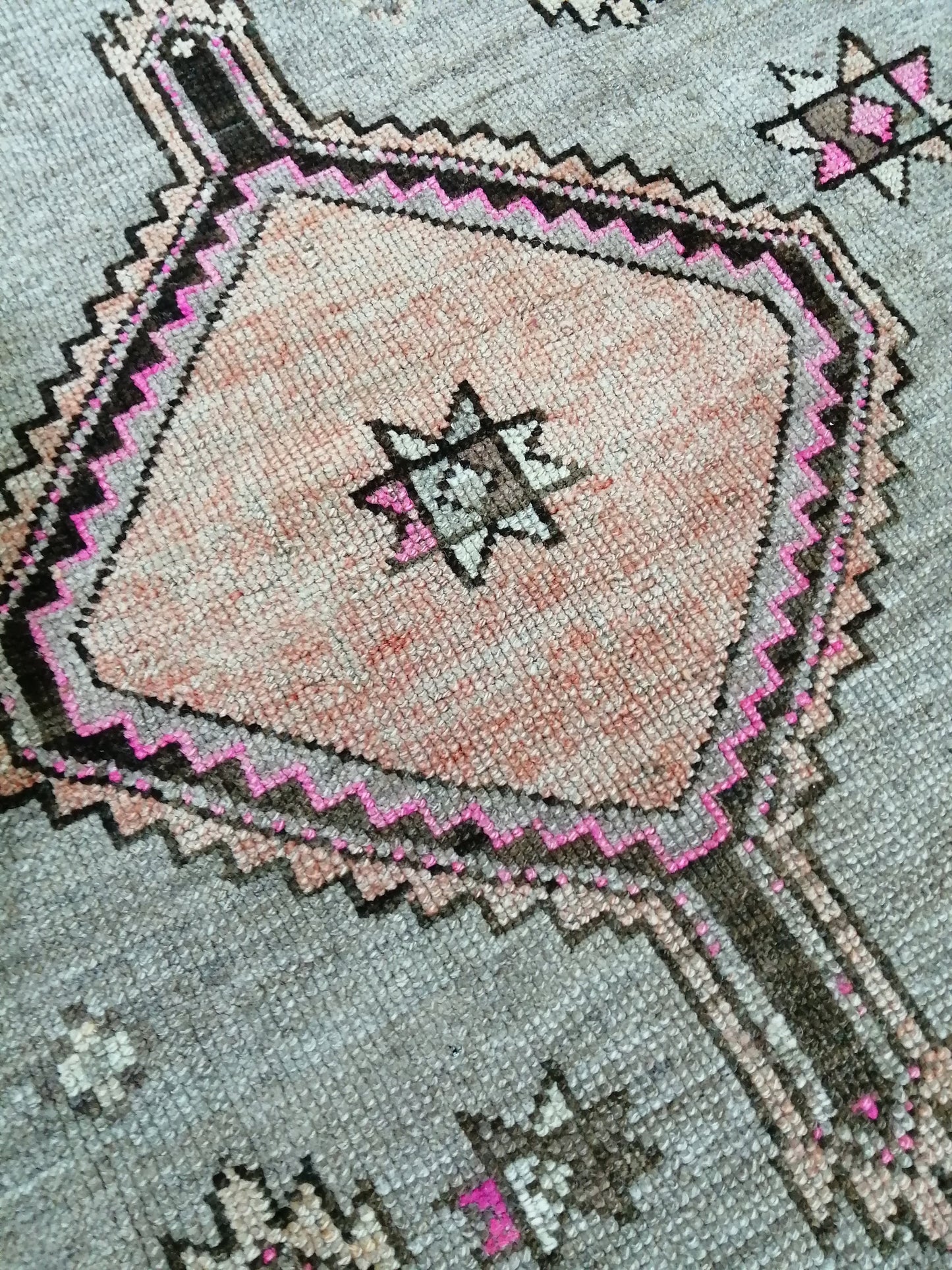 11.4 x 3.8 WOOL Oushak Runner Rug Turkish Runner Rug Vintage Runner Rug Hallway Runner Rug Kitchen Runner Rug Wool Runner Rug Wool Oushak