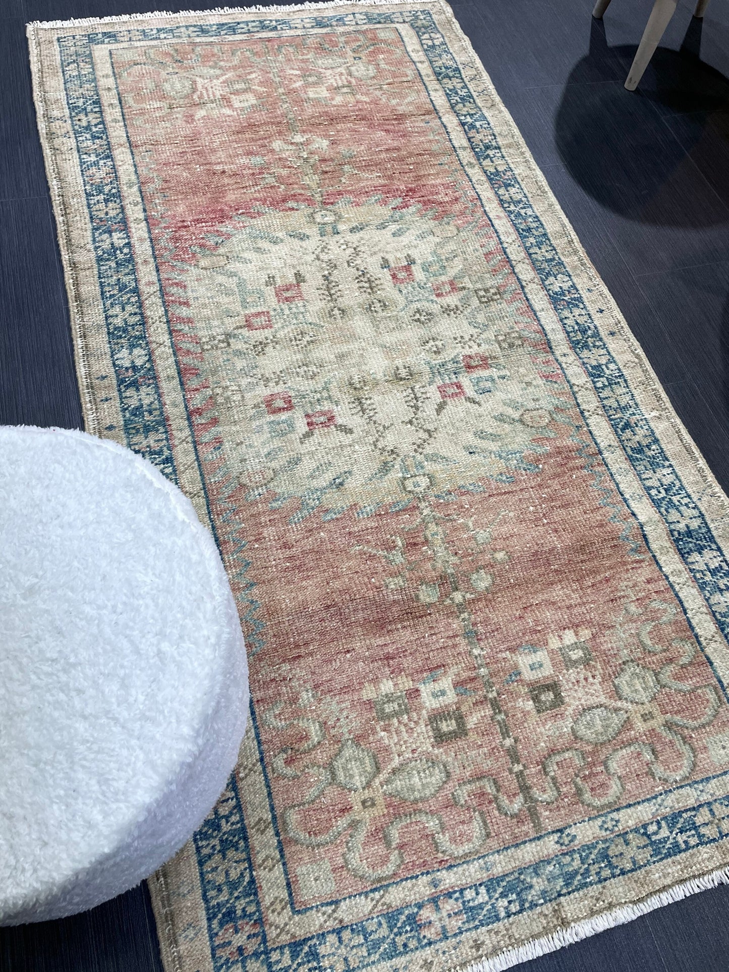 Vintage Rug, TURKISH 2.9 x5.5 Rug, HANDMADE Rug, Fine Hand Knotted Oushak Rug, Persian Rug Oriental Rug, Quality Rug