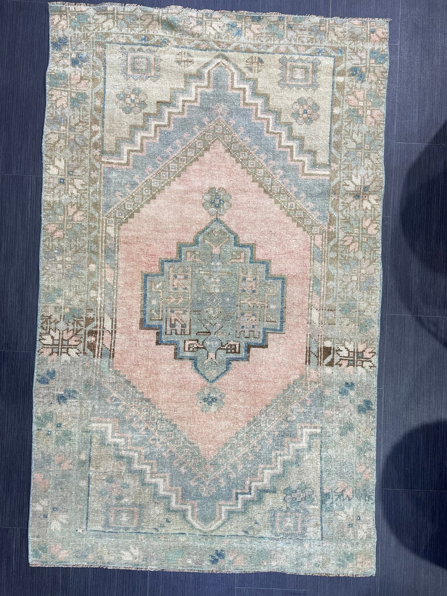 Handmade Rug, Oushak 3.3 x 5.3 Rug, Persian Rug, Oriental Rug, Turkish Rug, Farmhouse Rug, Vintage Wool rug