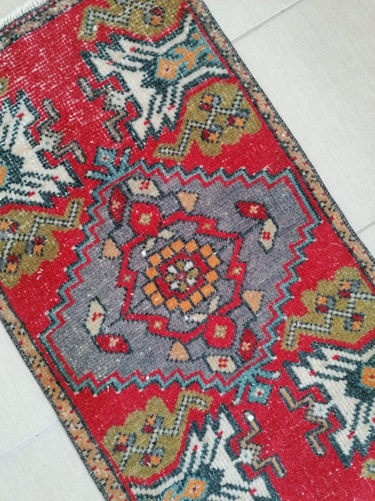 Turkısh rug 2'10x1'7 vıntage rug, small vıntage turkısh rug, hand made rug,wool rug