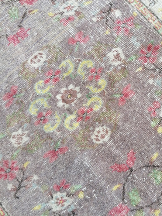 3.8 x 6 Turkish rug,vintage rug,vintage oushak rug,